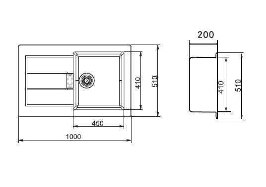 Franke Sink TECTONITE 611 (40 x 20 inches)