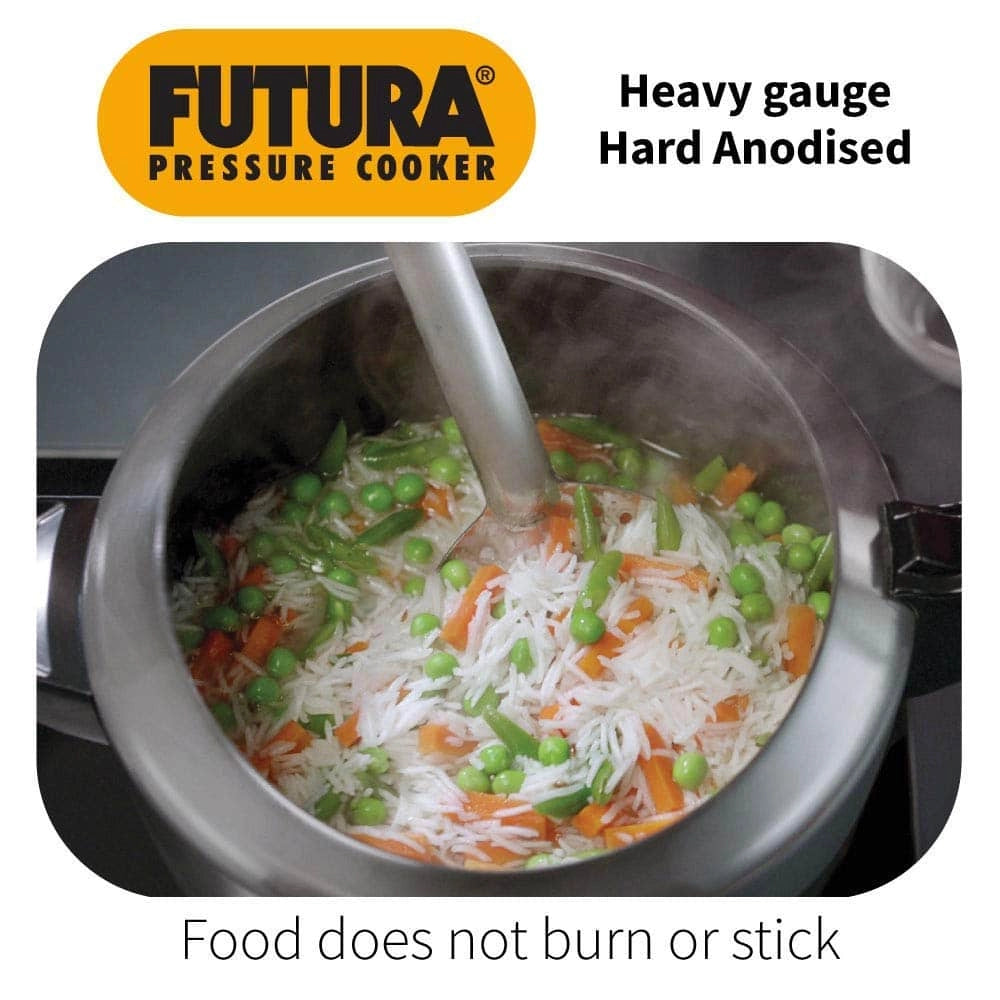 Futura Hard Anodised Pressure Cooker, 4 Litre
