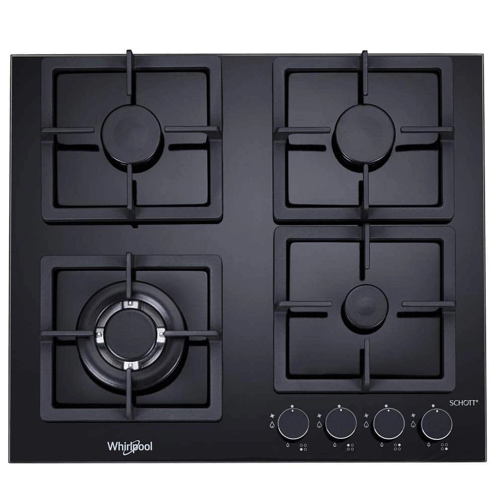 Whirlpool Hob 4 Burner Auto Ignition Gas Stove (AKCG 641, Glass Gas HOB)