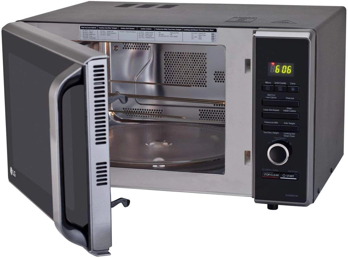 LG 28 L Convection Microwave Oven (MJ2886BFUM, Black)