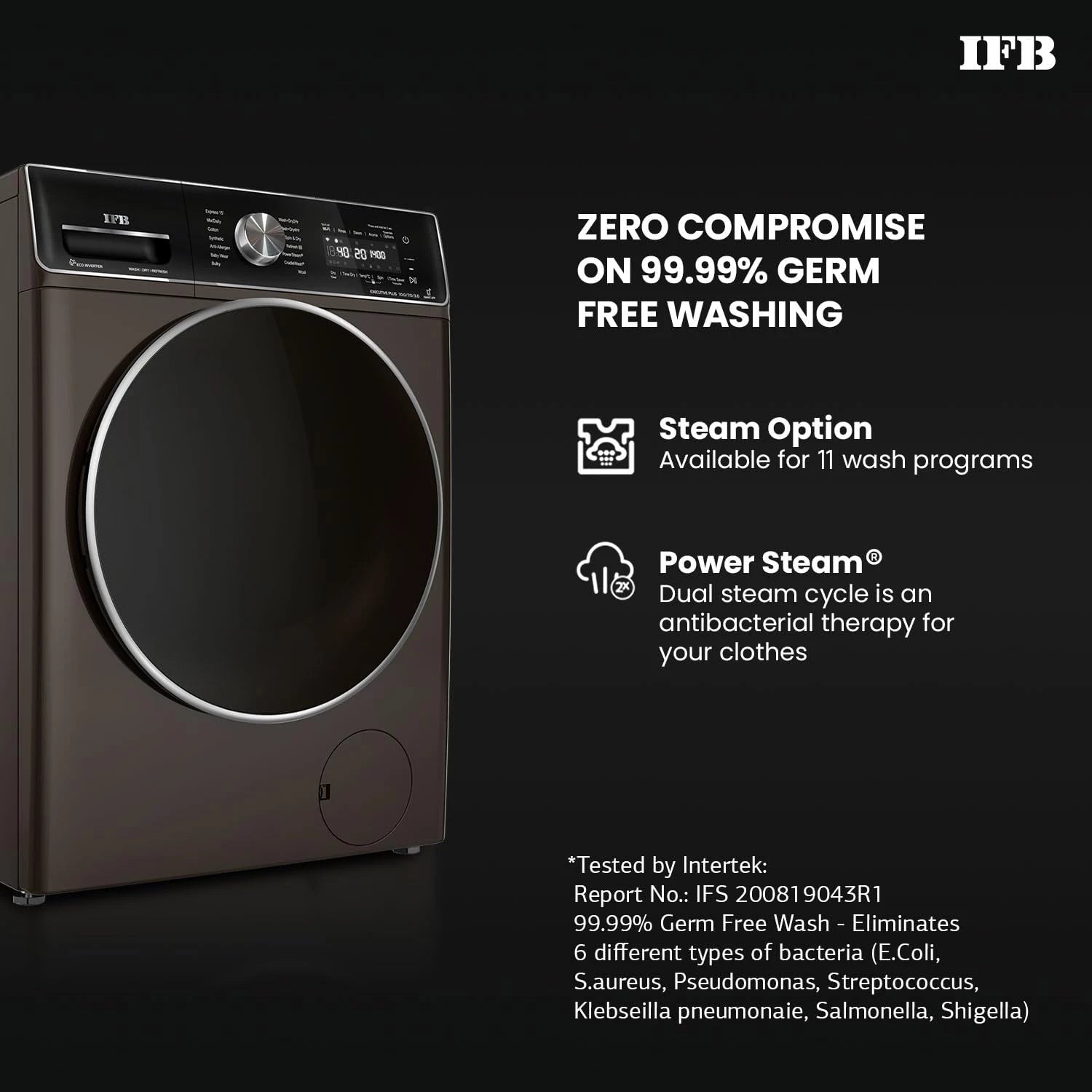 IFB 10 Kg/7 Kg/3 Kg 3-in-1, AI Powered, Fully Automatic Washer Dryer Refresher (IFB Laundrimagic®, EXECUTIVE PLUS ZXM, 9 Swirl Wash, Eco Inverter Technology, Mocha)
