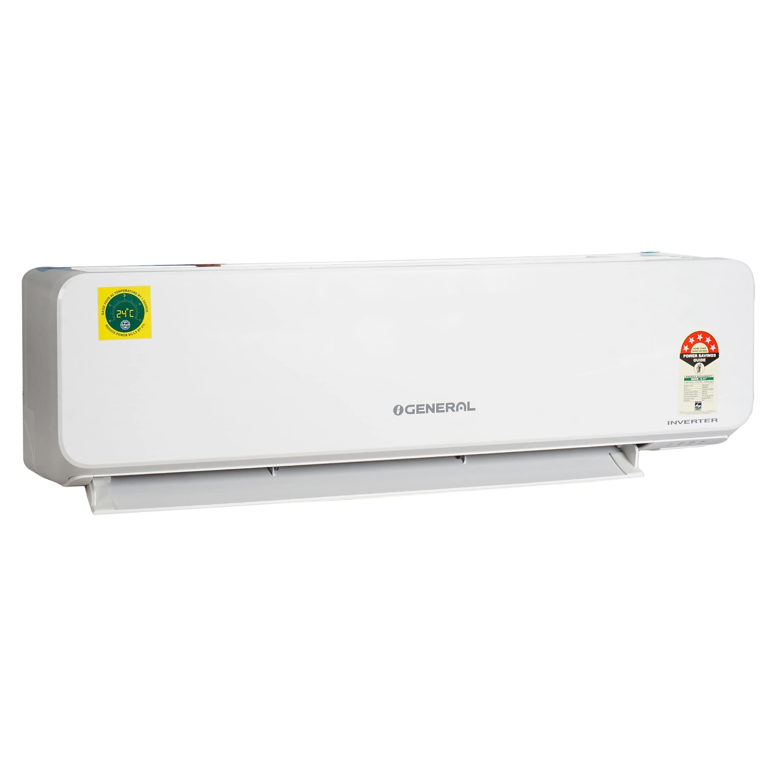 OGeneral 1.5T 5 Star Inverter Split AC - HOT & COLD (Copper Condenser, ASGG18KJTA-B, 2023, White)