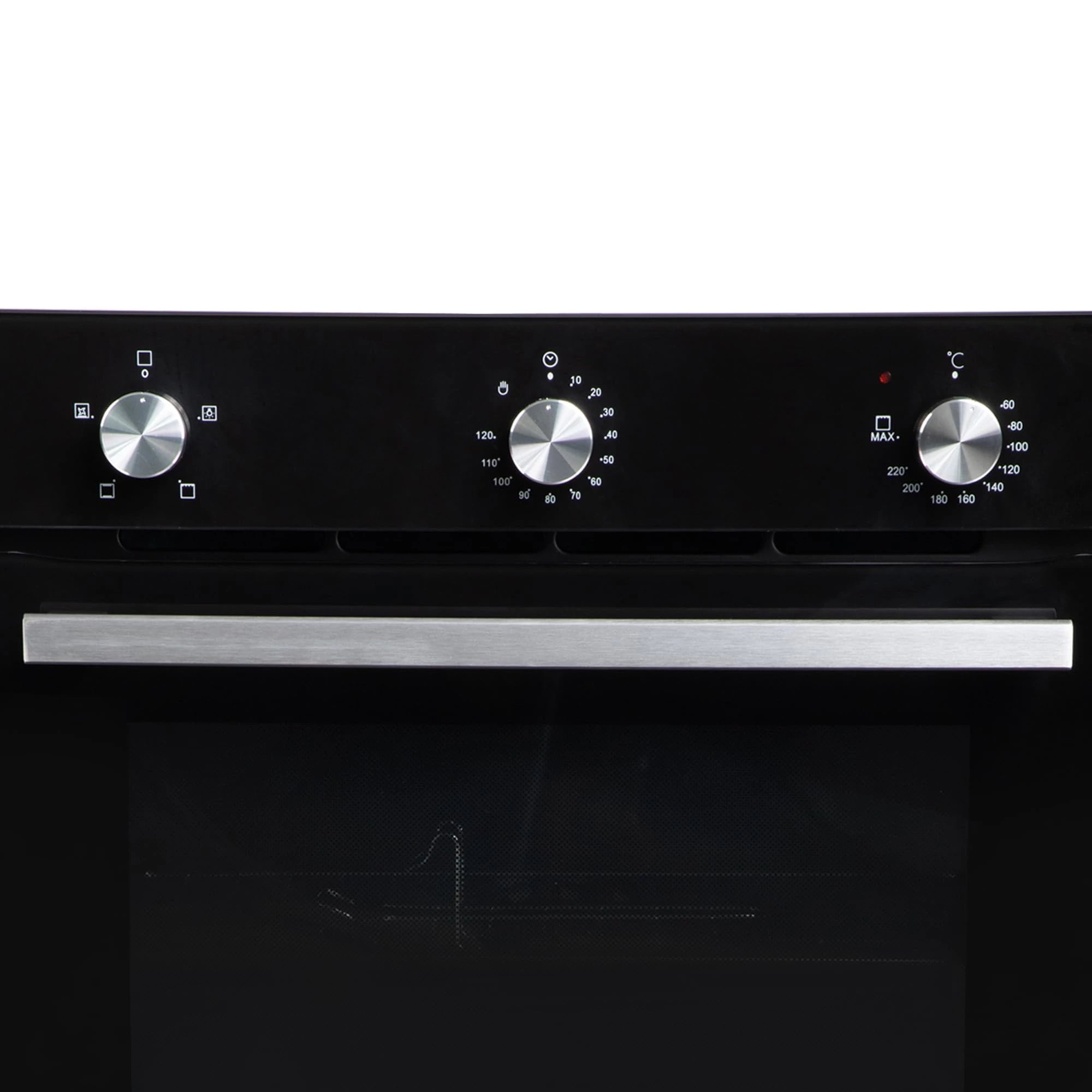 Faber 80L Built-In Black Finish Oven || Push/Pull Knob Control with Digital Display || 4 Cooking Functions with Grill Rack, Universal Pan|| FBIO 80L 4F BK with 1 Yr Comprehensive Warranty
