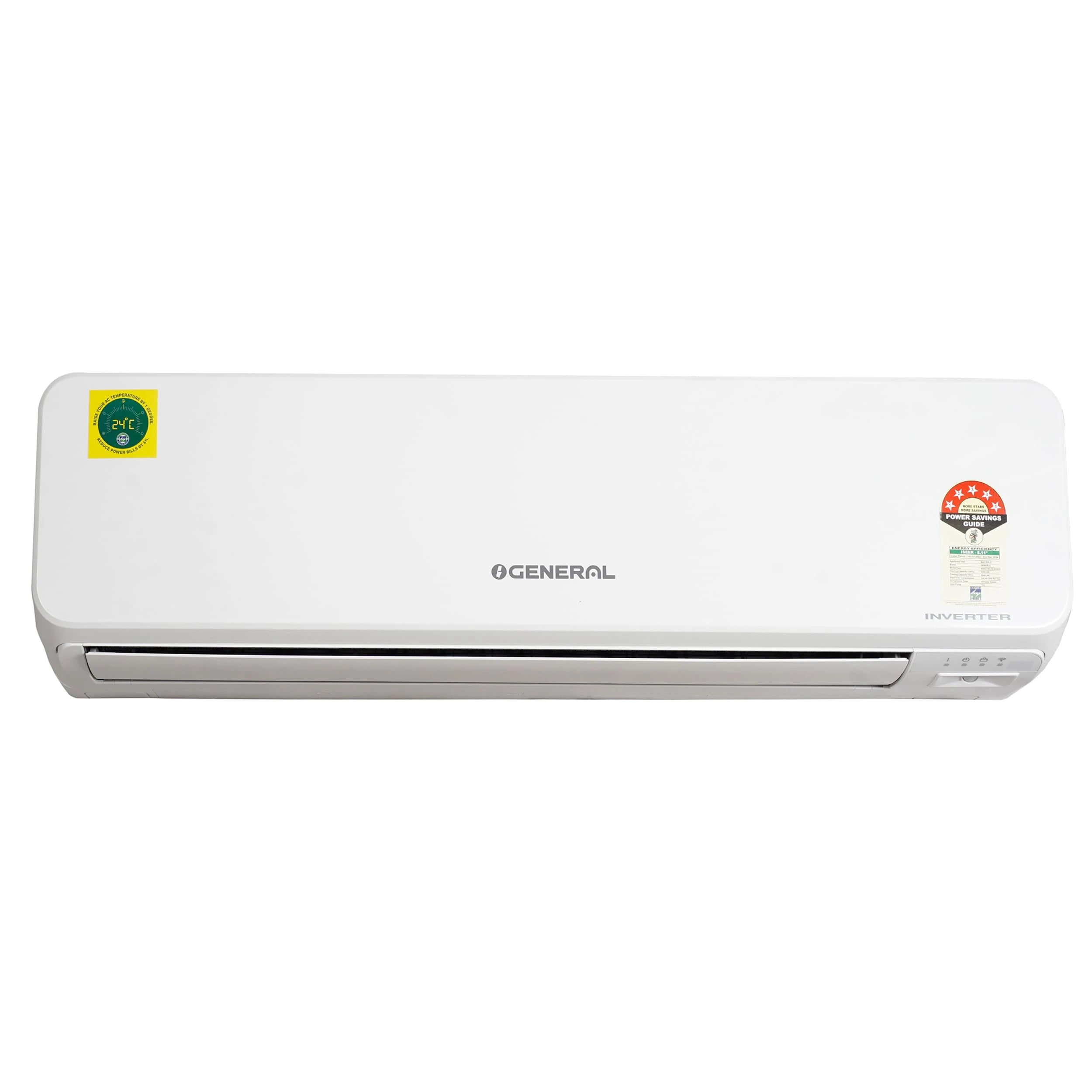 OGeneral 1.5T 5 Star Inverter Split AC - HOT & COLD (Copper Condenser, ASGG18KJTA-B, 2023, White)