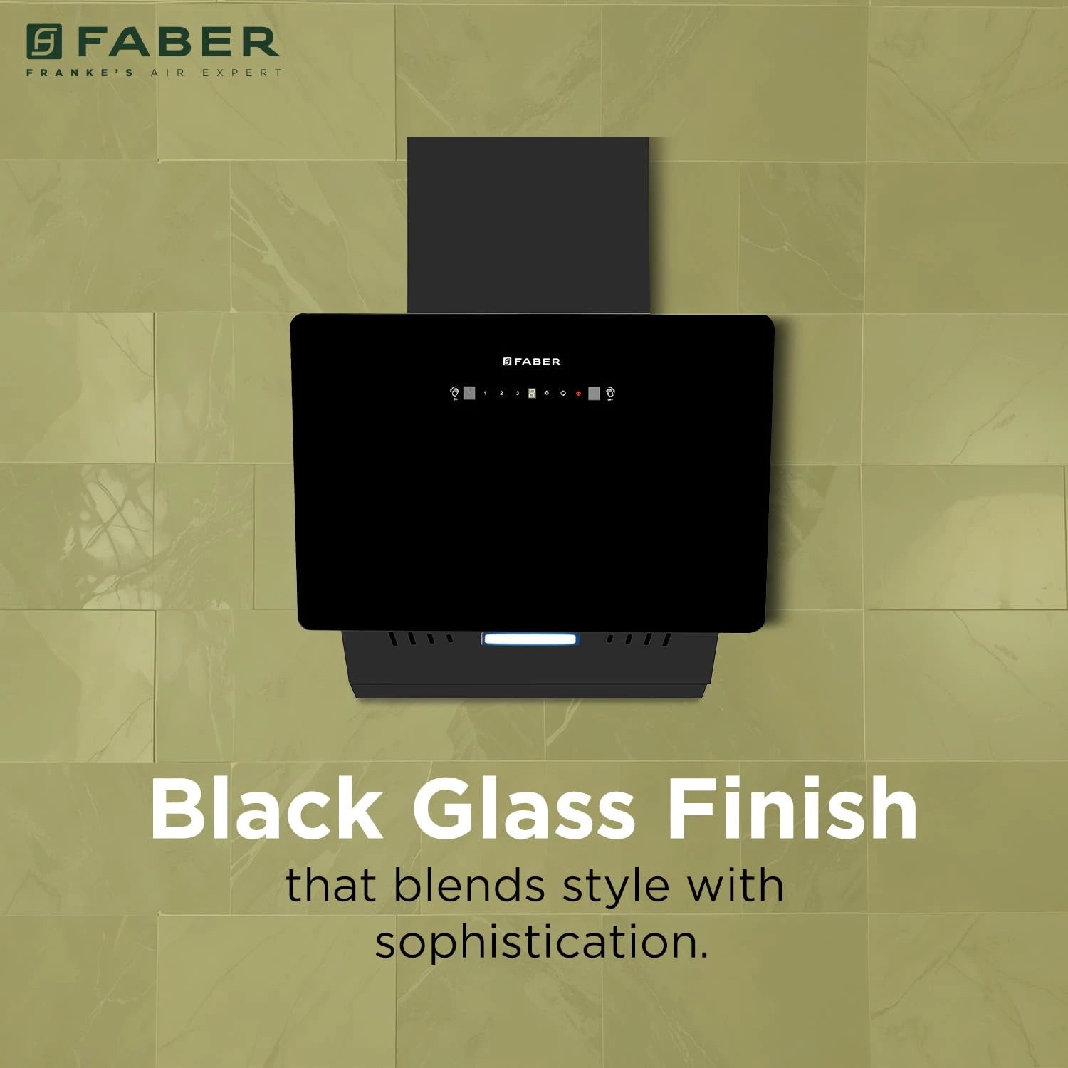 Faber Hood Trendy 60cm 1500 m³/hr BLDC Autoclean Slant Shape Chimney | Built In Oil Collector | Touch & Gesture Control | 12Yr Motor,2Yr Comprehensive Warranty by Faber | TRENDY IN BLDC HCSCFL BK 60