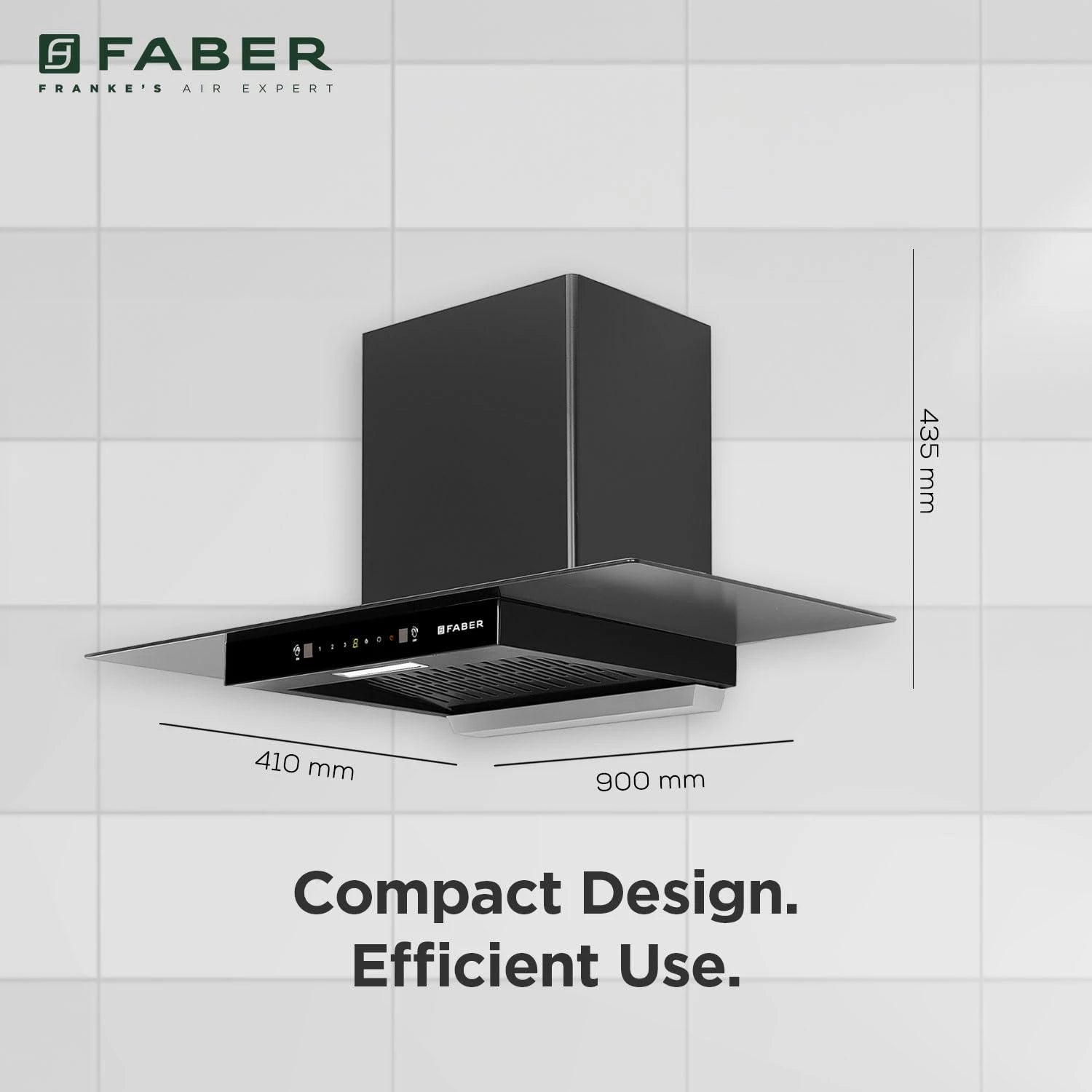 Faber Ignis 90cm 1500m³/hr Autoclean T-Shape Kitchen Chimney | Touch&Gesture Control | Filterless | BuiltIn Oil Collector | 12Yr Motor,2Yr Comprehensive Warranty by Faber|Hood IGNIS IN XL HCSC FL BK90