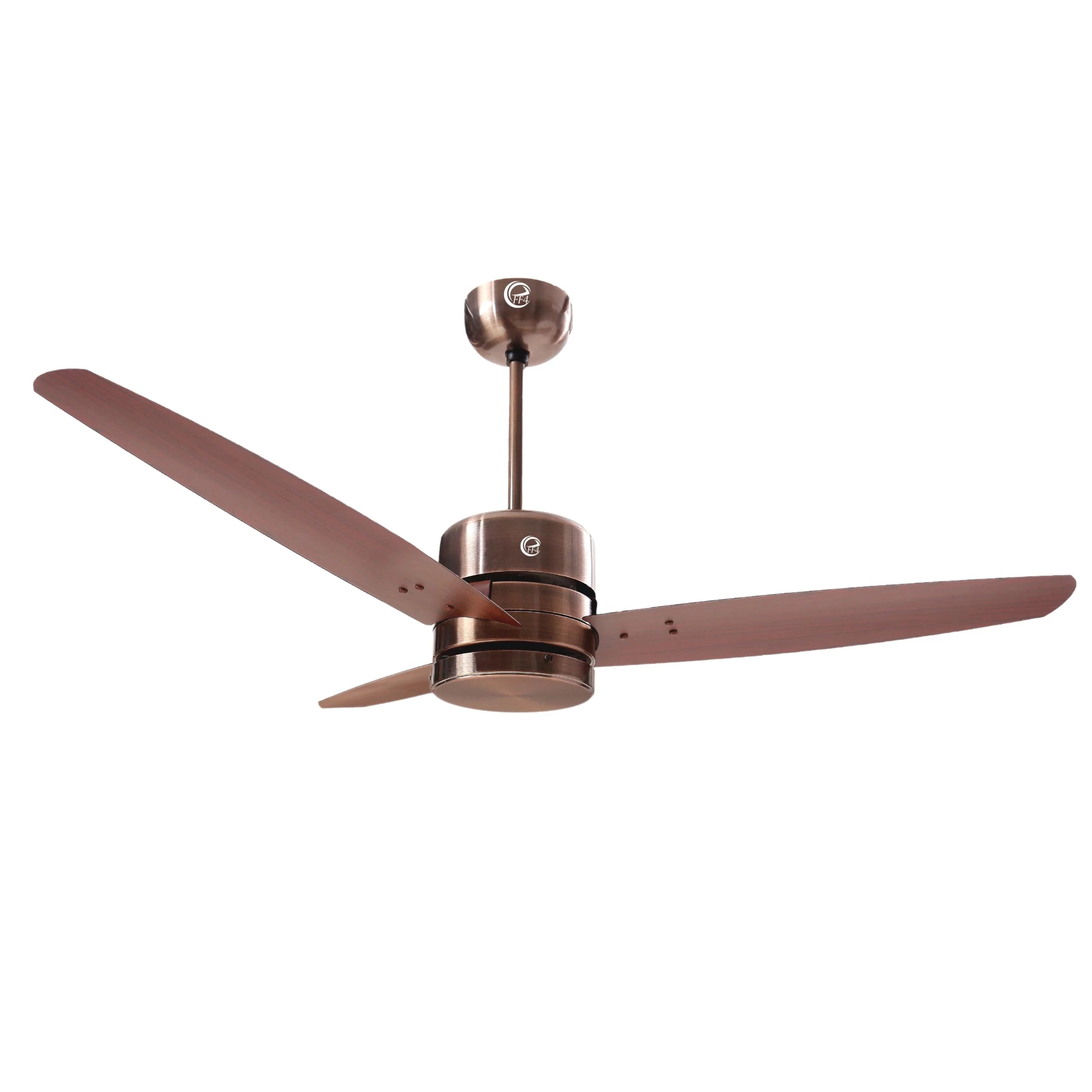 eFF4 prosper 5 Star 1200 mm 3 Blade BLDC Ceiling Fan with remote (brown, Pack of 1)