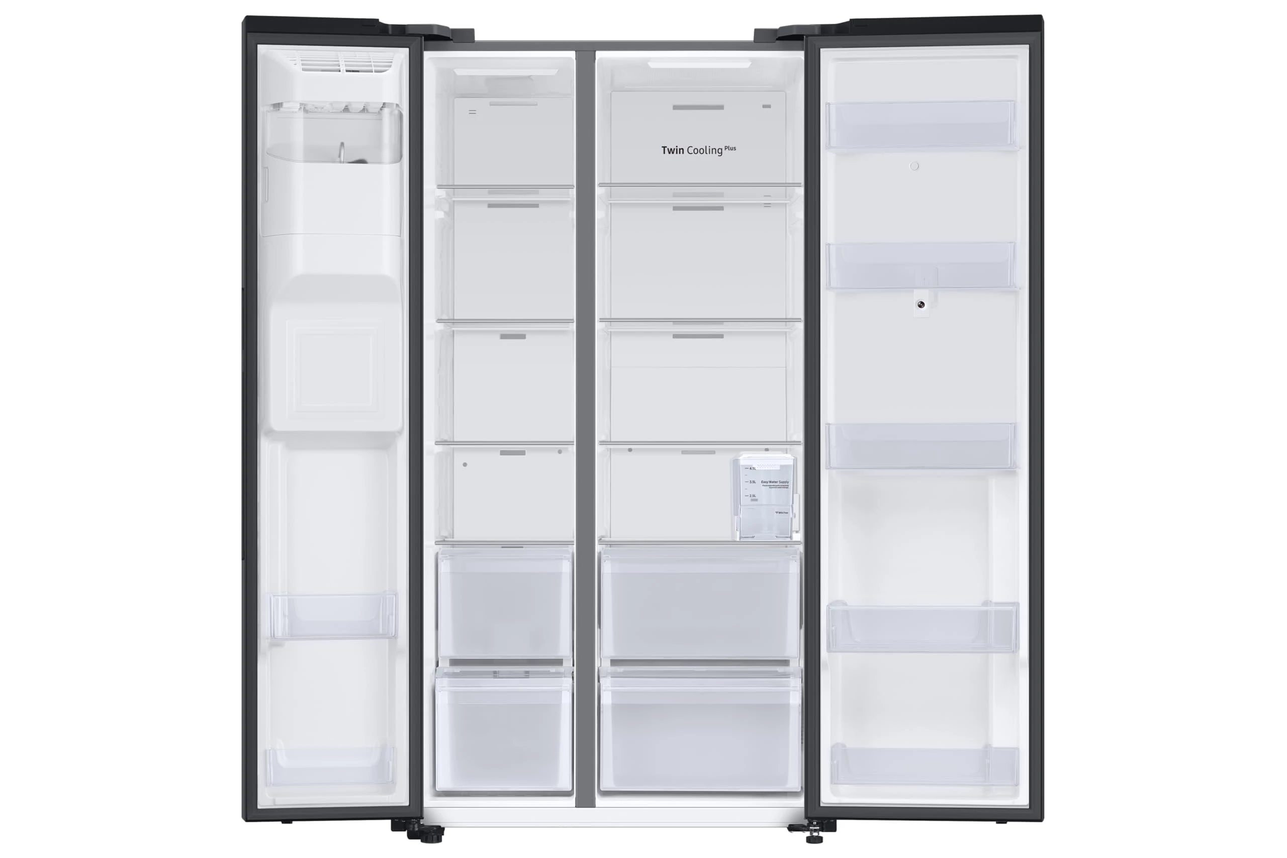 Samsung 615 L, Convertible, Digital Inverter, Frost Free, French Door Refrigerator (RS7HCG8543B1HL, Black, Black DOI)