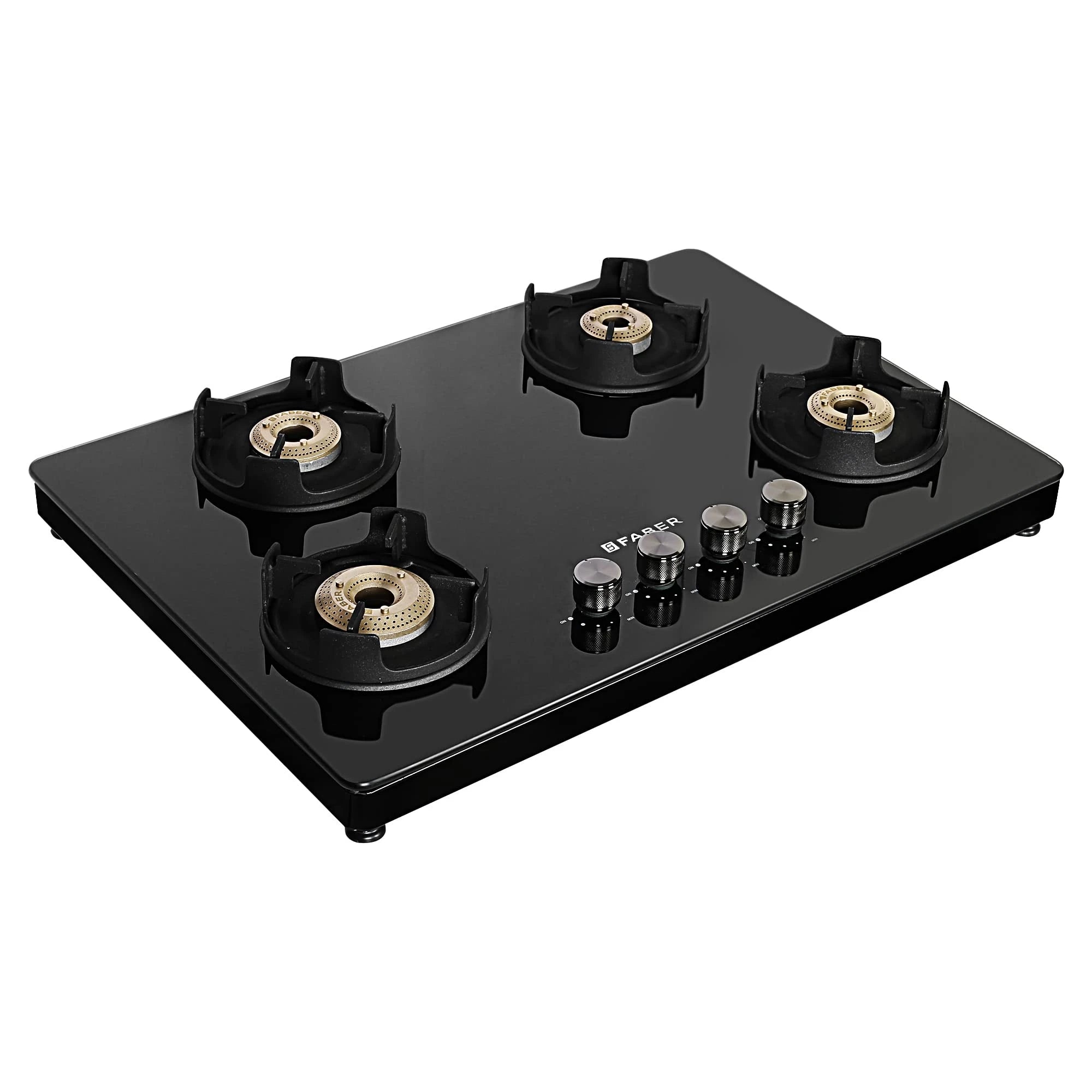 Faber 75 cm,4 Burner Gas stove (NiOS DLX 754 BB BK) Maual Ignition, Black