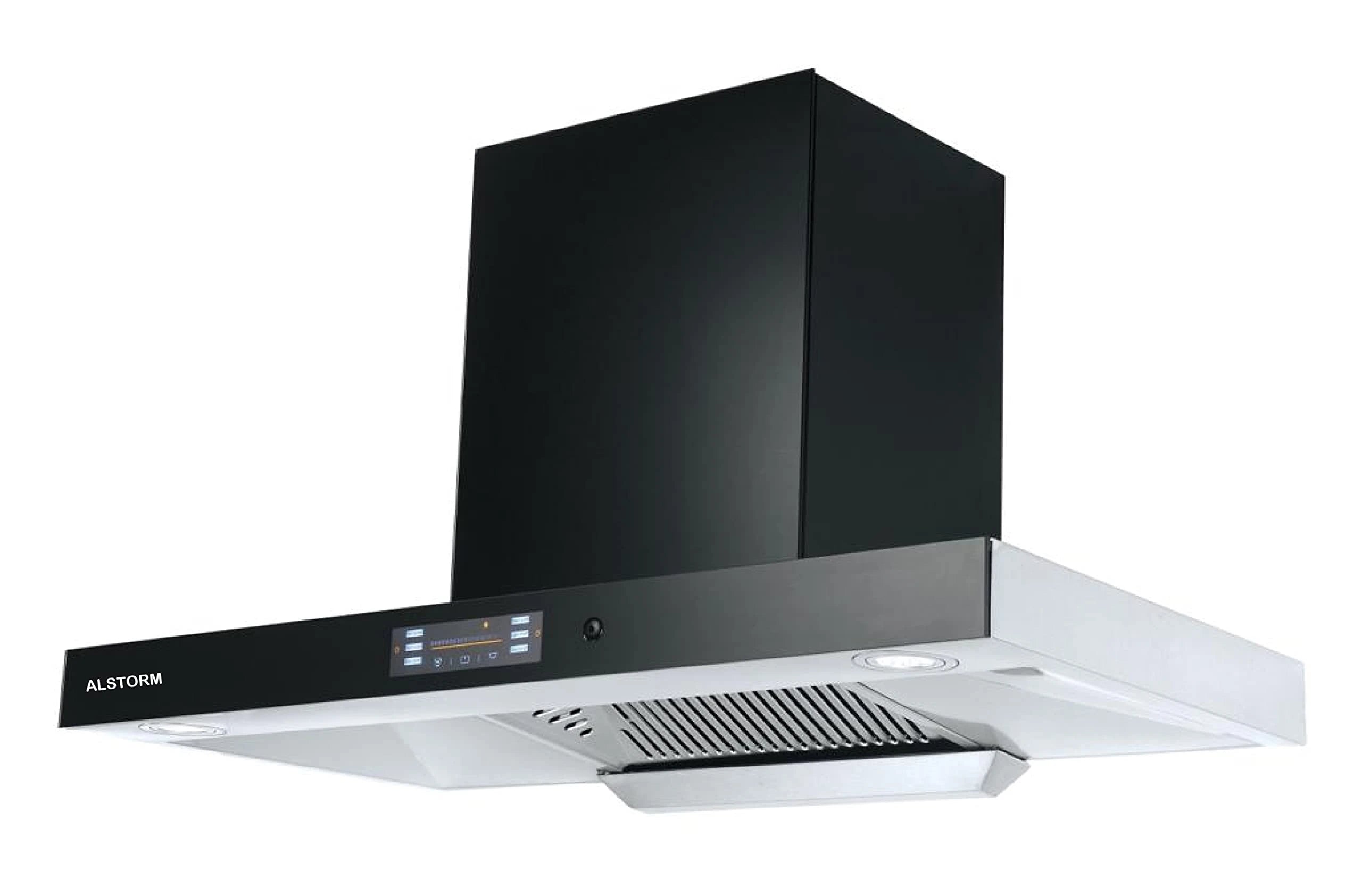 Alstorm Storm Kitchen Chimney 1350 m/hr Filterless Voice/Motion/Touch (Black)