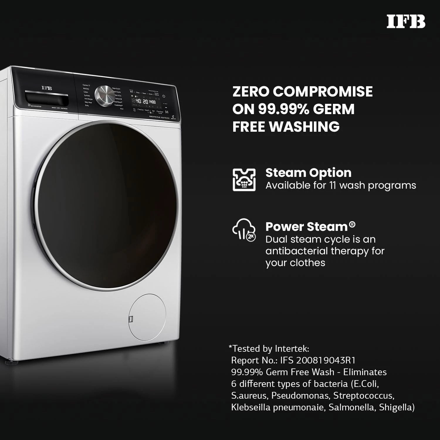 IFB 10 Kg/7 Kg/3 Kg 3-in-1, AI Powered, Fully Automatic Washer Dryer Refresher (IFB Laundrimagic®, EXECUTIVE PLUS ZXS, 9 Swirl Wash, Eco Inverter Technology, Rich Silver)