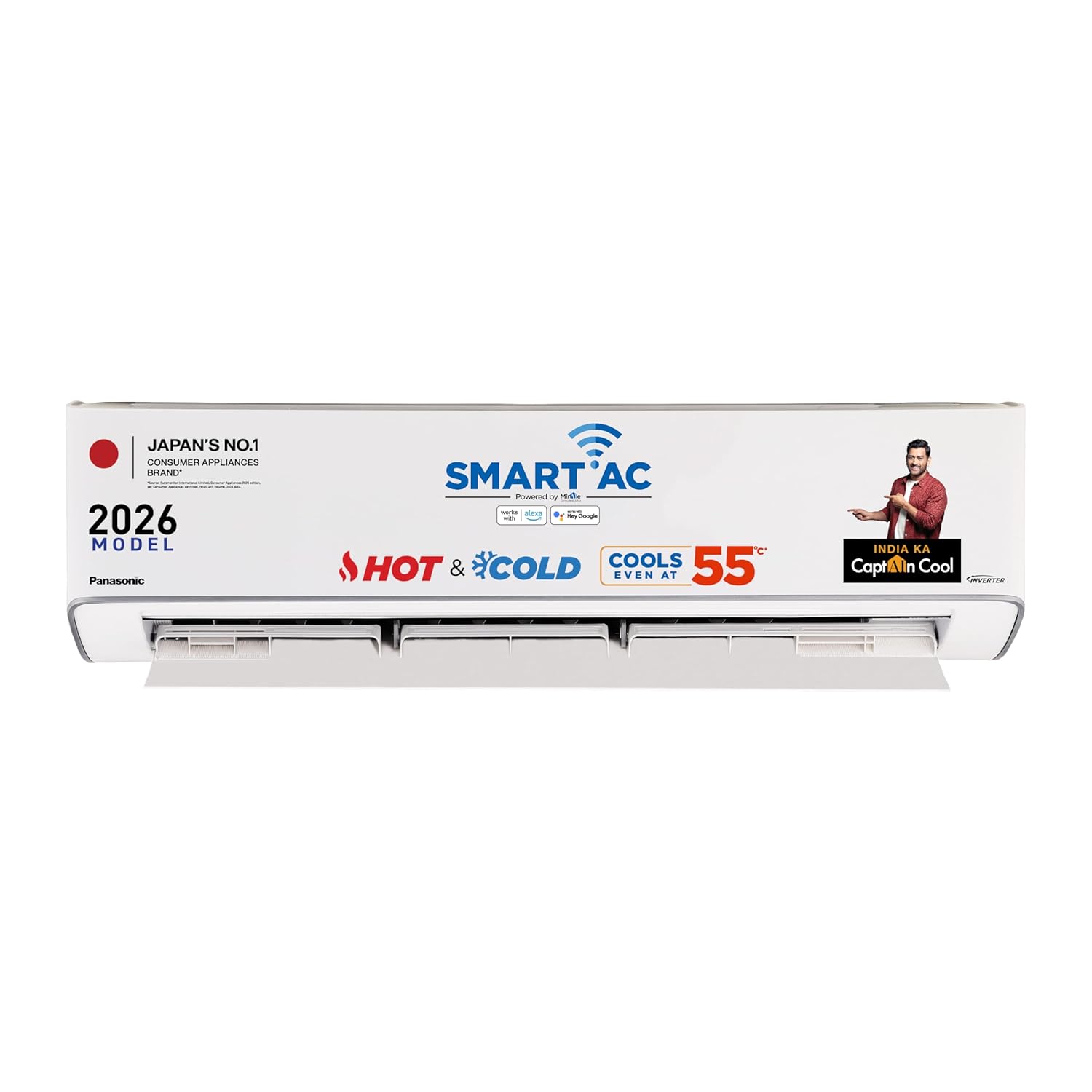 Panasonic 2.0 Ton 3 Star Hot & Cold Wi-Fi Inverter AC CS/CU-EZ24CKYFM (upgrade from EZ24BKYFM)