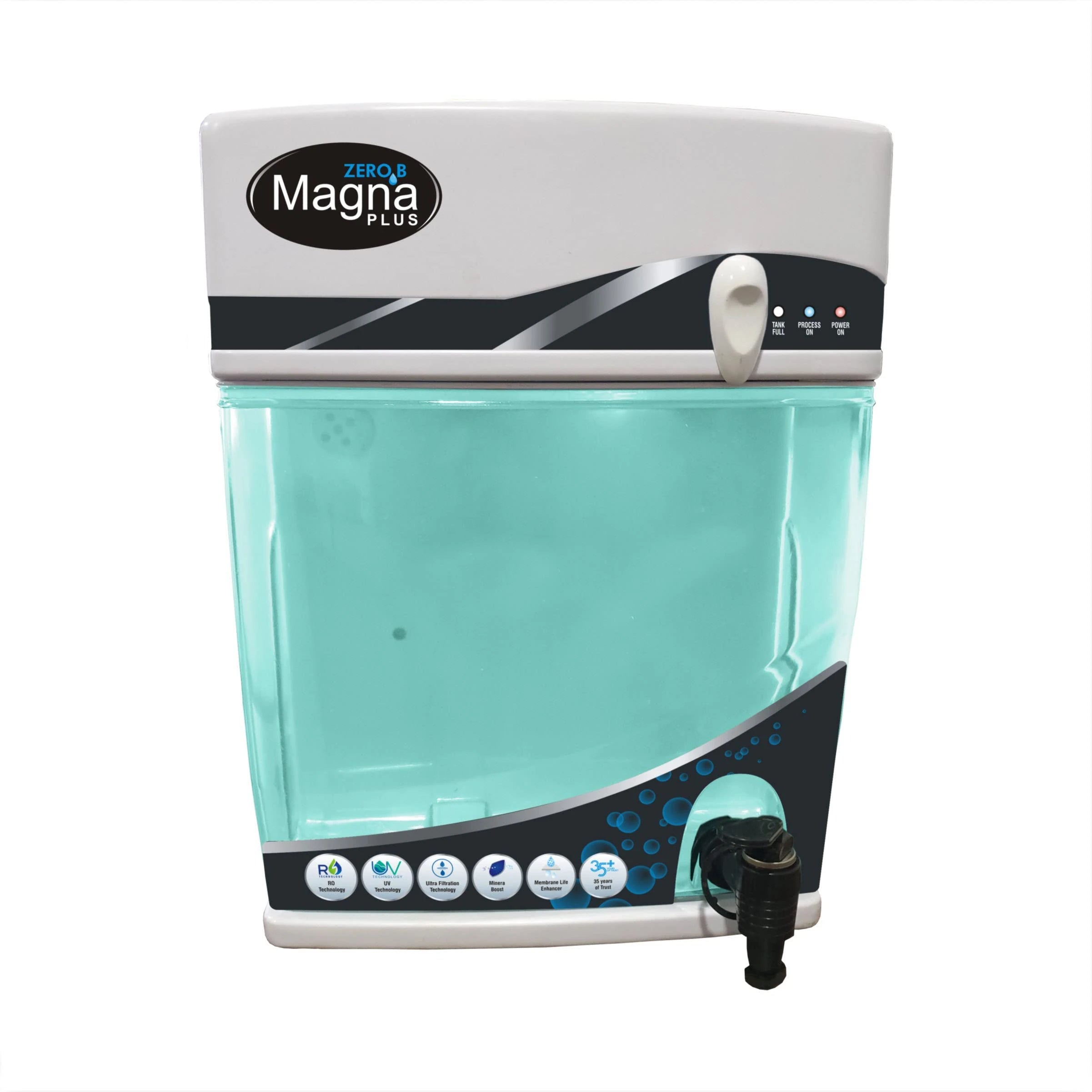 Zero B Magna Plus Ro+UV+UF+Minera Boost 6L Water Purifier, Wall Mount Model, 8 Stage Purification