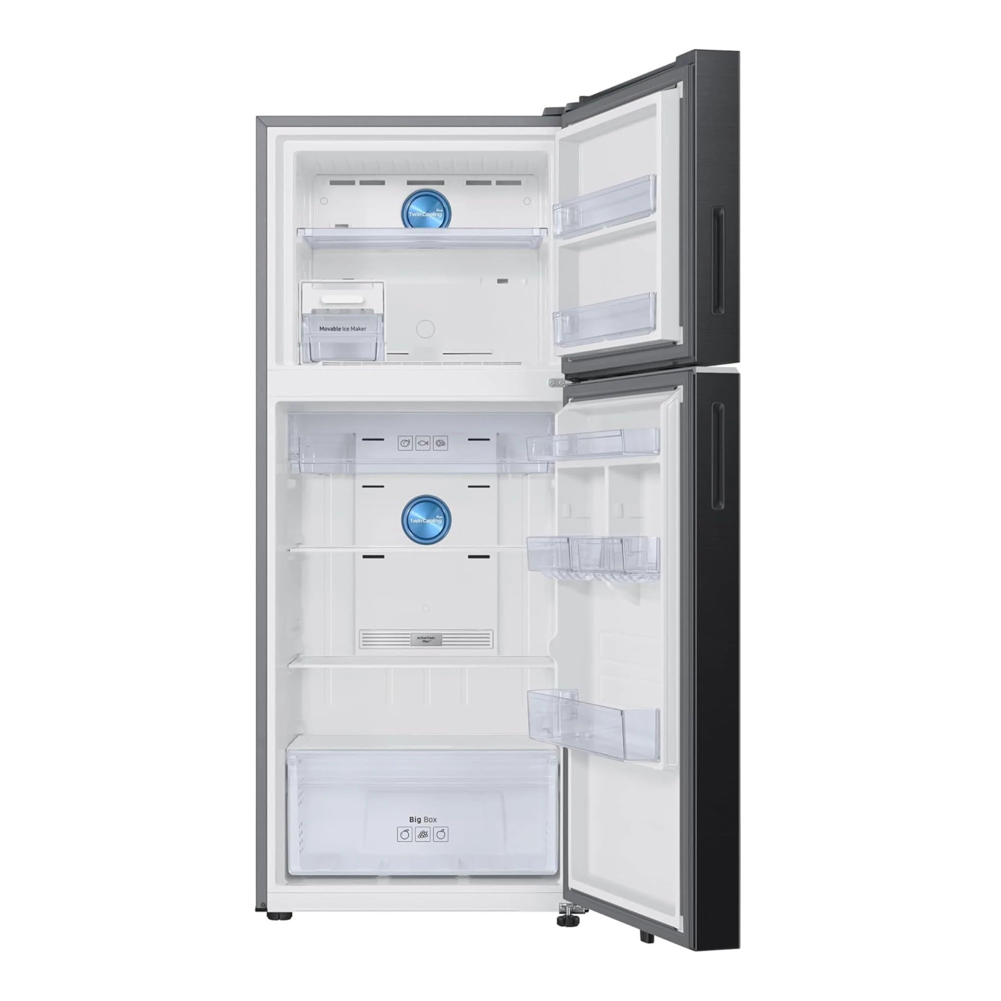Samsung 396 L, 2 Star, Convertible 5-in-1, Digital Inverter, Frost Free Double Door, Bespoke AI WiFi Enabled Refrigerator (RT41DG6A2BB1, Black Matte, 2025 Model)