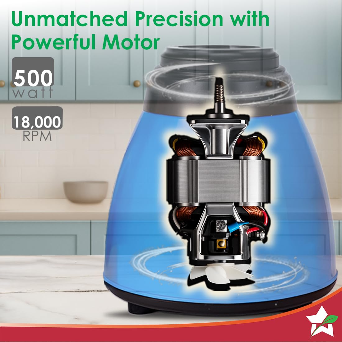 Wonderchef Acura Blender Pro 63154762 500W 4 Jar Mixer Grinder