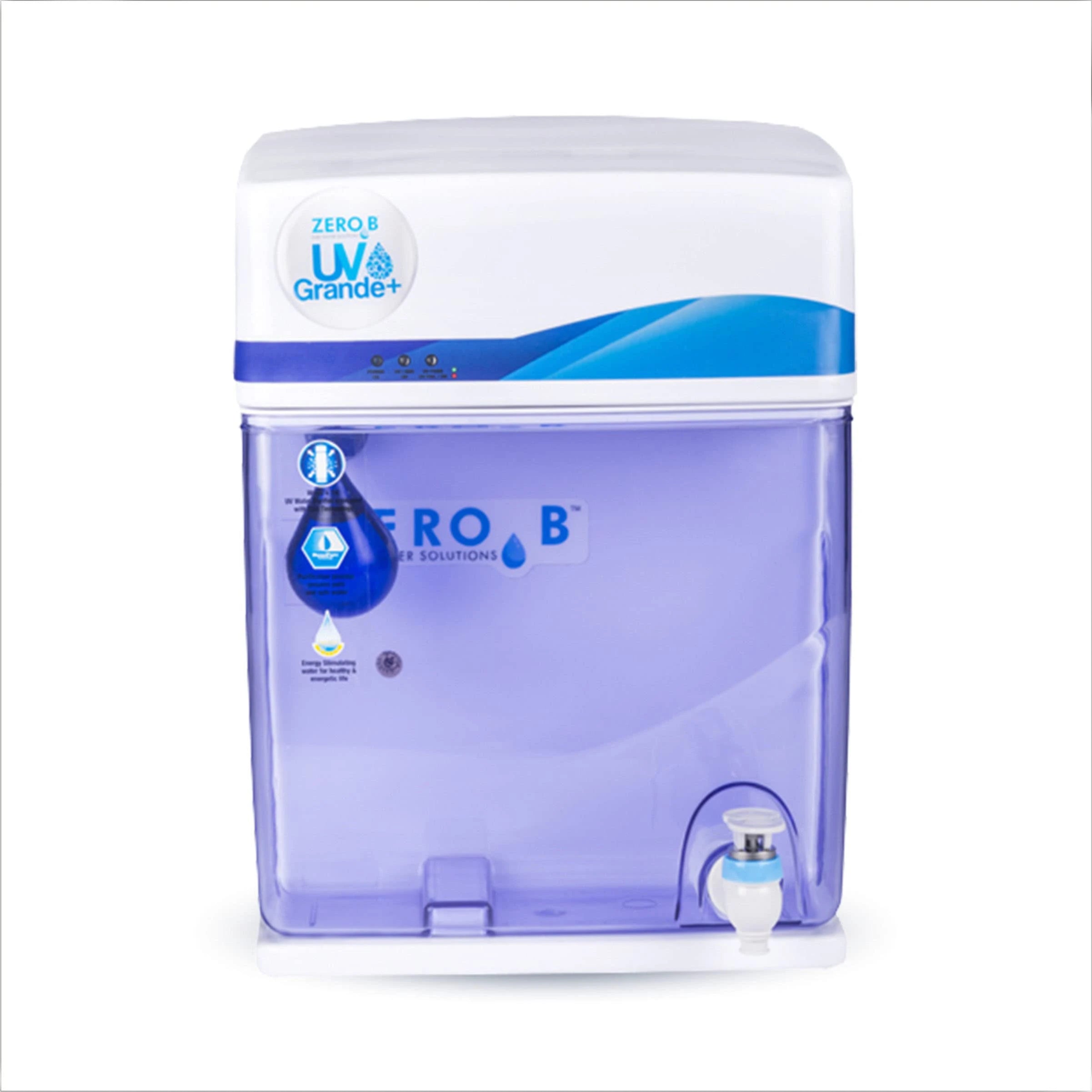 Zero B UV Grande ESS 6-Stage Water Purifier with Active Silver ions & Suraksha Gravity Base