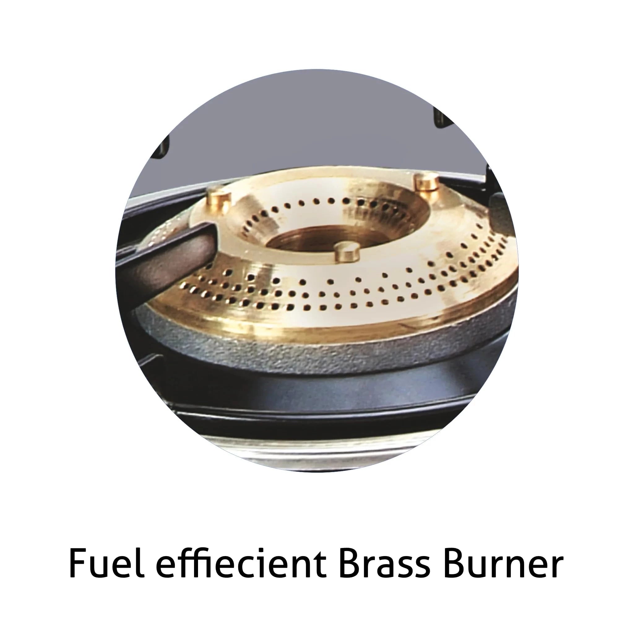Glen 2 Burner Glass Gas Stove with High Flame Brass Burner Black (1021 GT HF BB BL) (Auto ignition)