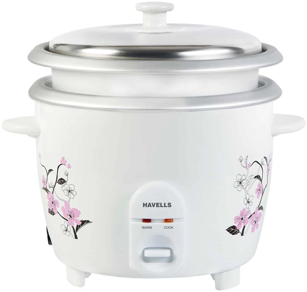 Havells E-Cook 1.8-Litre Rice Cooker (White)