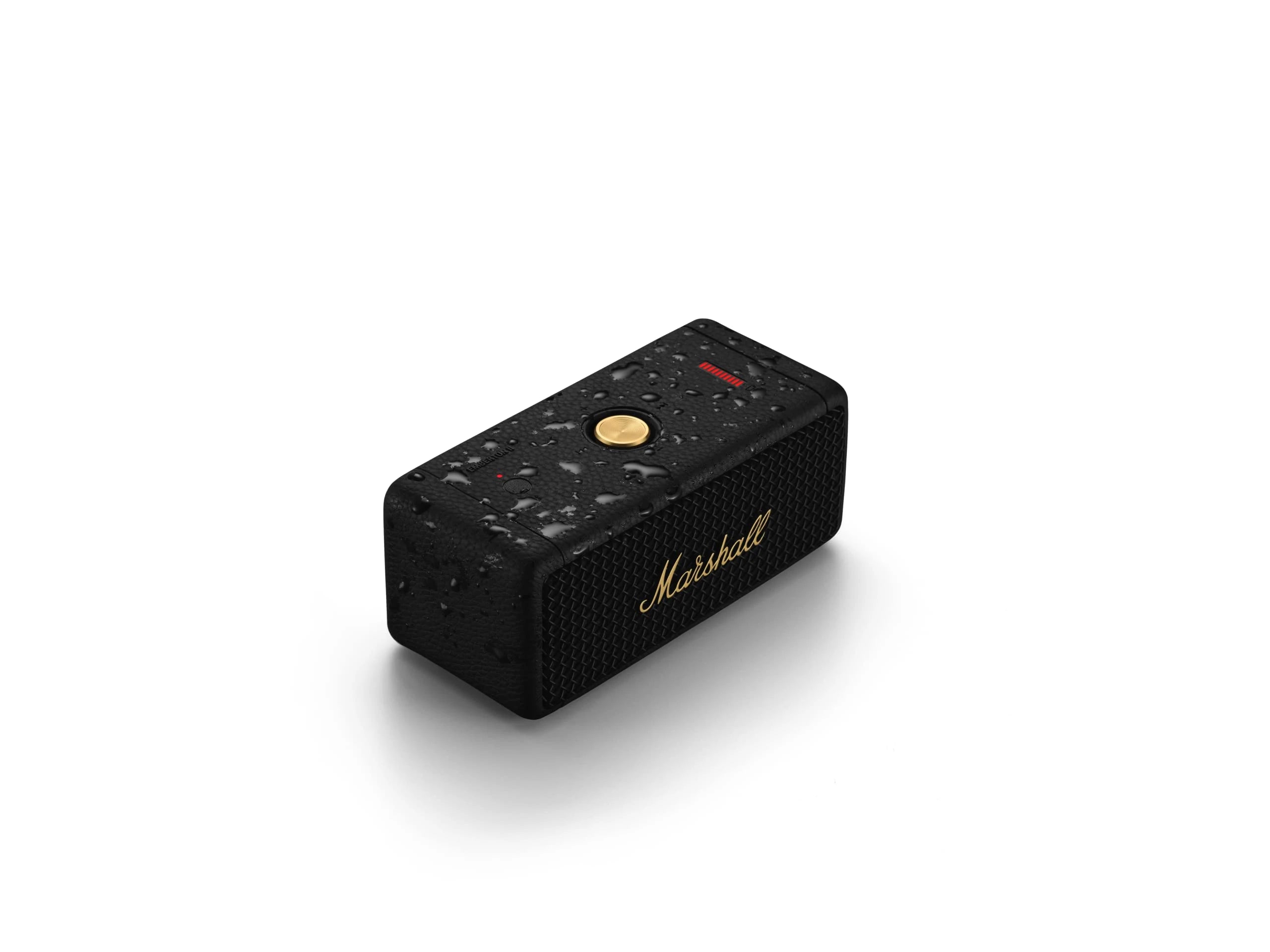 Marshall Emberton II 20 W Wireless Bluetooth Portable Outdoor Speaker (Black & Brass)