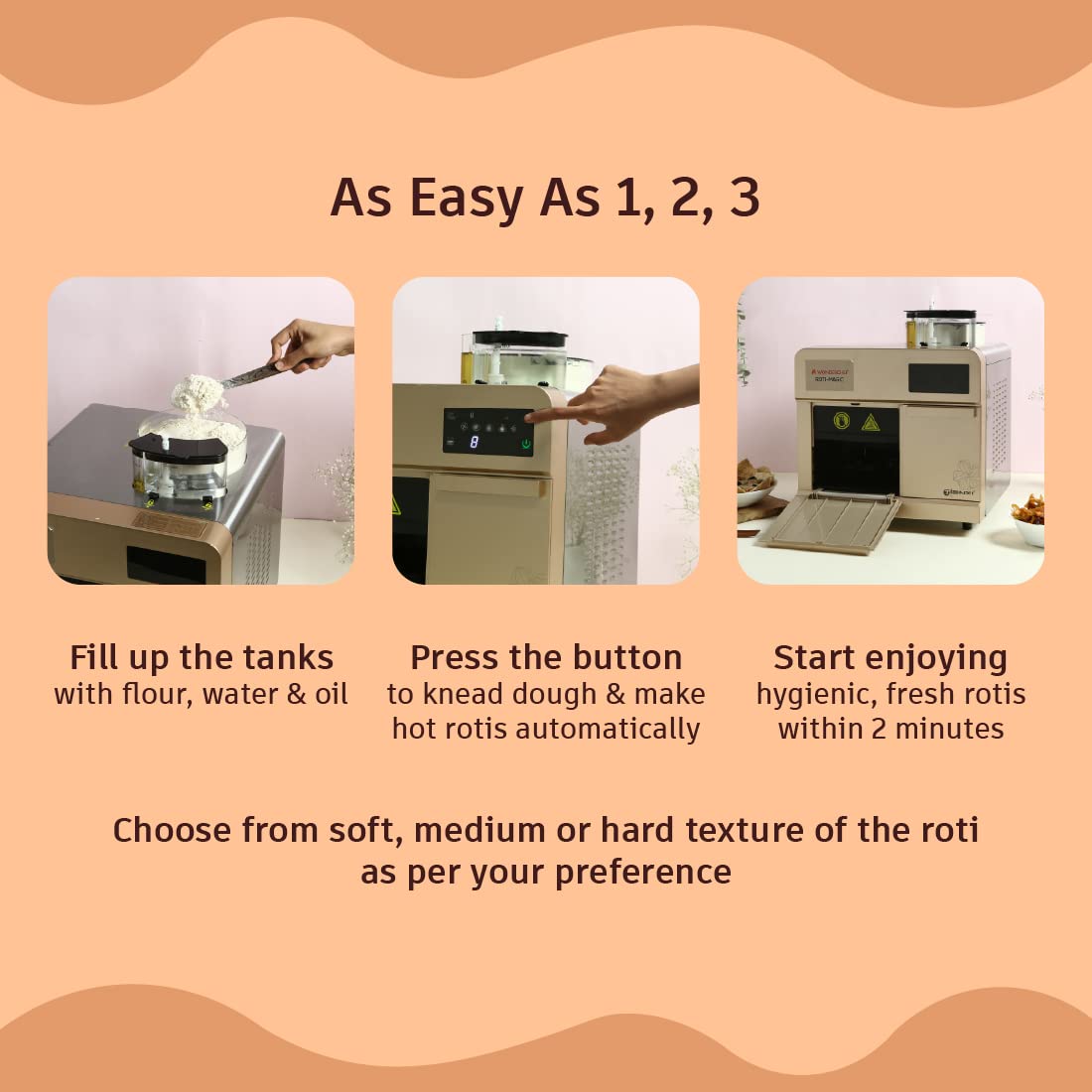 Wonderchef 63154563 Roti-Magic 1900 W Fully Automatic Roti Maker