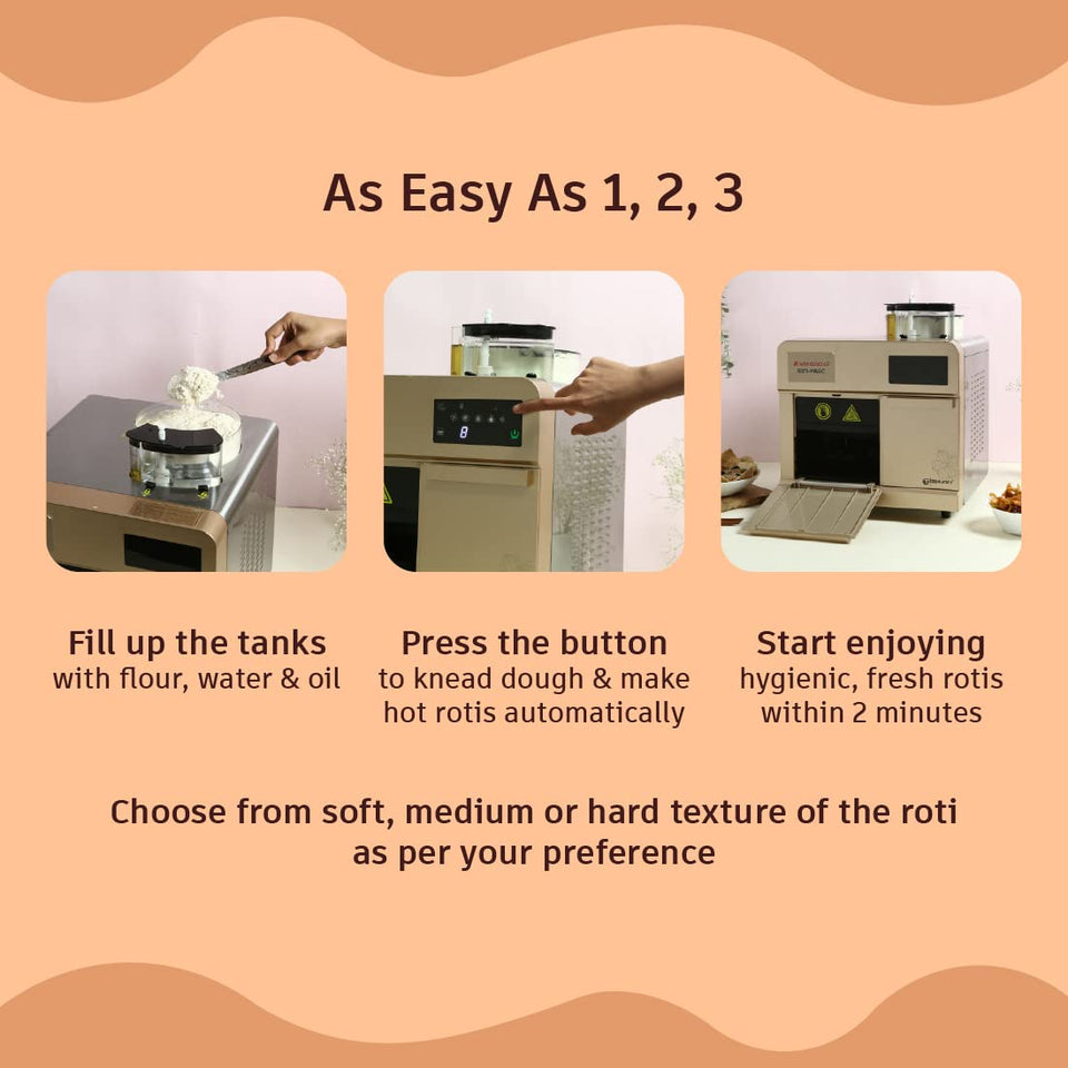 Wonderchef 63154563 Roti-Magic 1900 W Fully Automatic Roti Maker