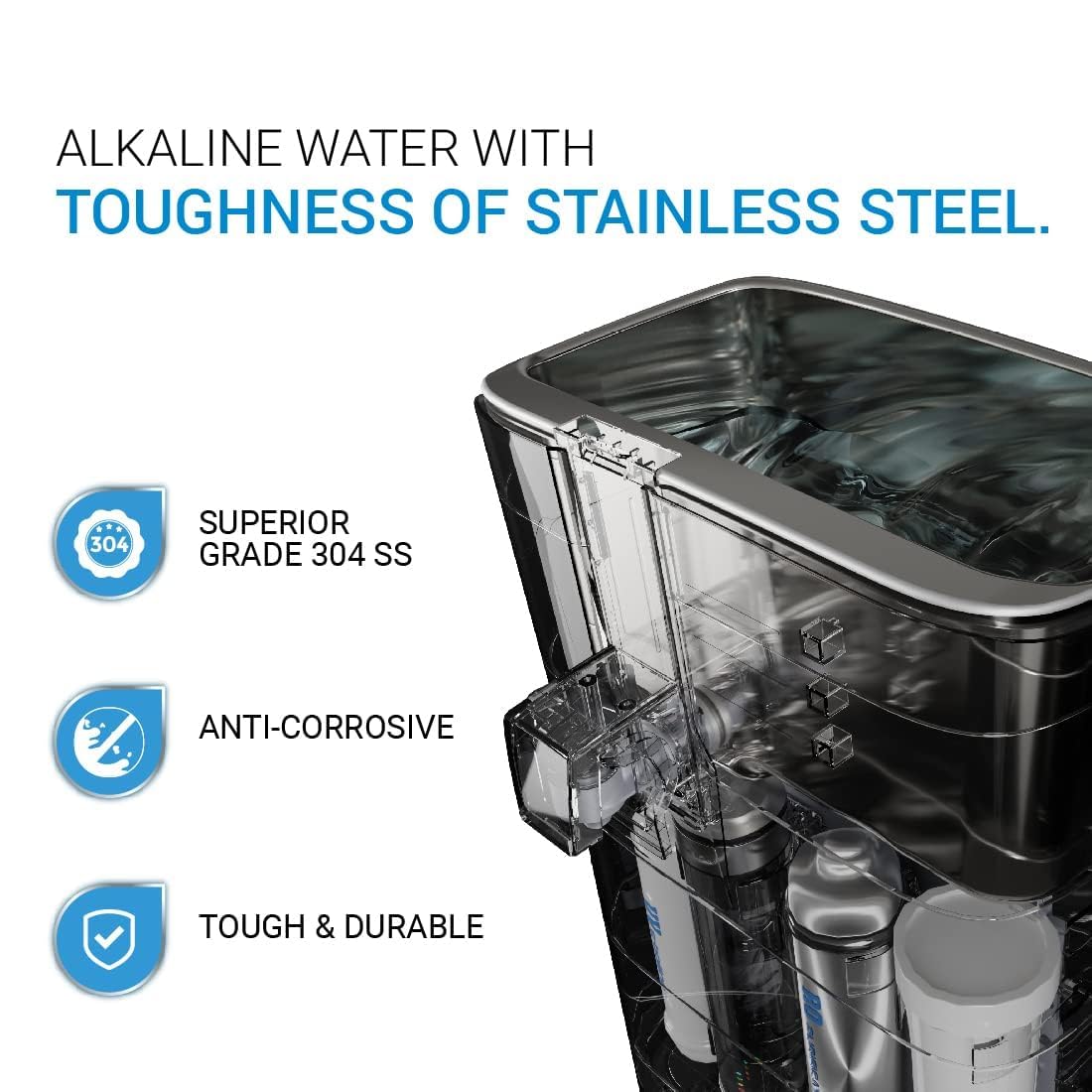 Aquaguard Superio RO+UV+MTDS+SS Water Purifier 5 litre