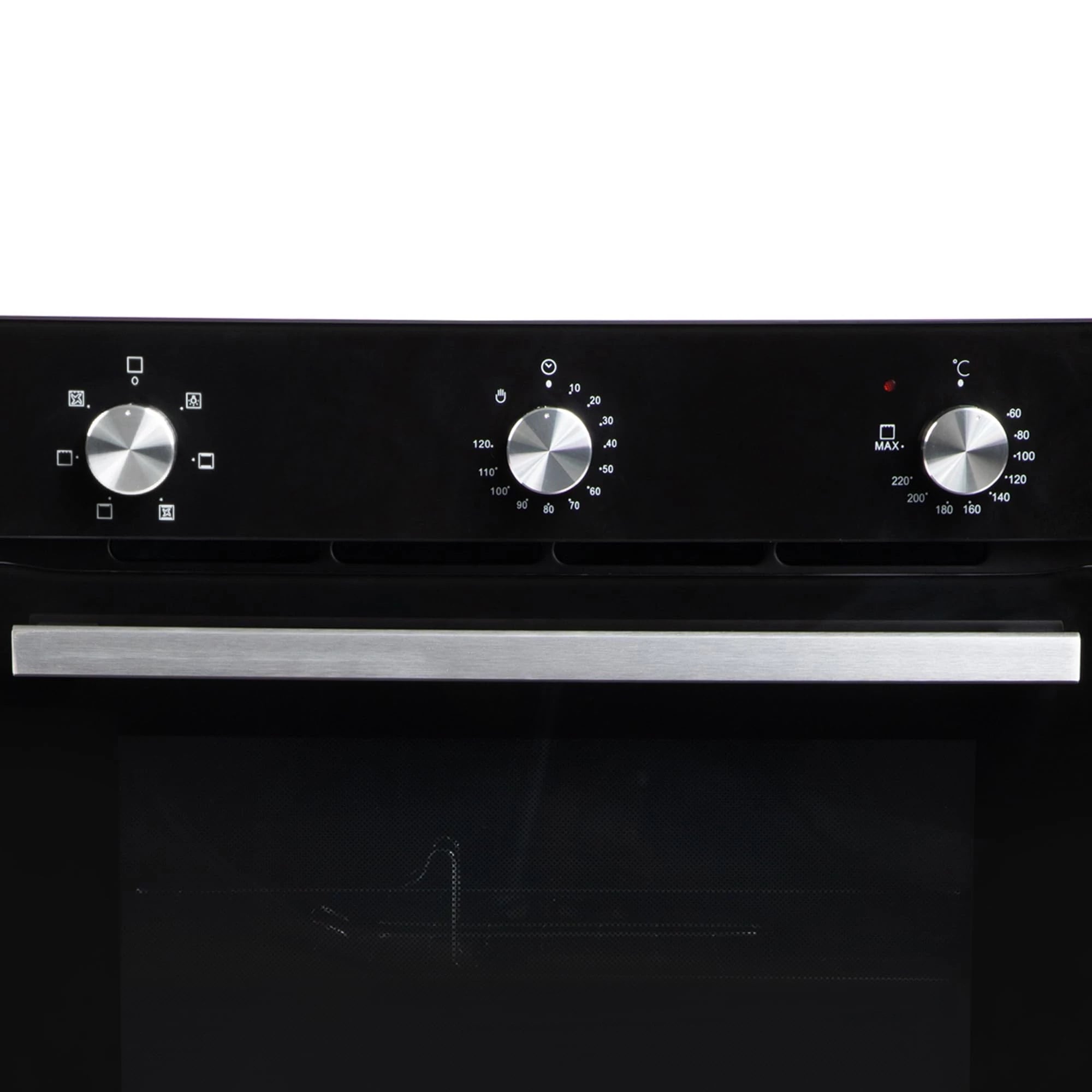 Faber 80L Built-In Oven || Push/Pull Knob, Digital Display || 6F, Rotisserie, Grill Rack, Universal Pan || FBIO 80L 6F BK, 1 Yr Warranty