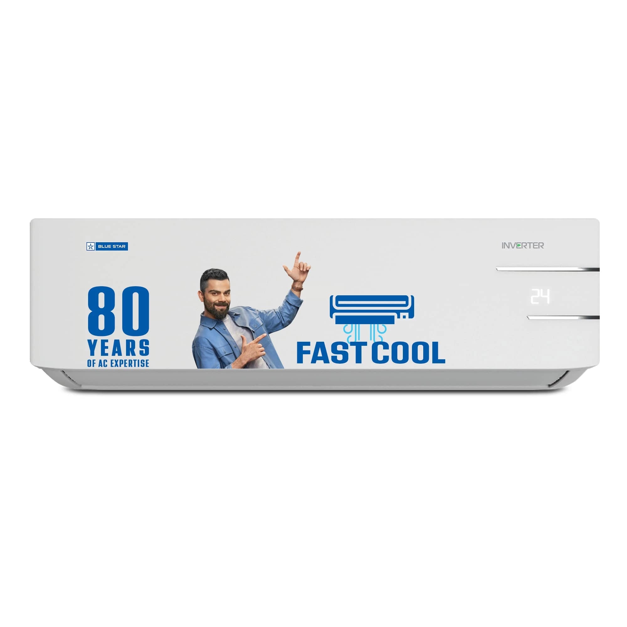 Blue Star 1.5 Ton 5 Star Inverter AC (IC518YNU, White) - 5 in 1 Convertible