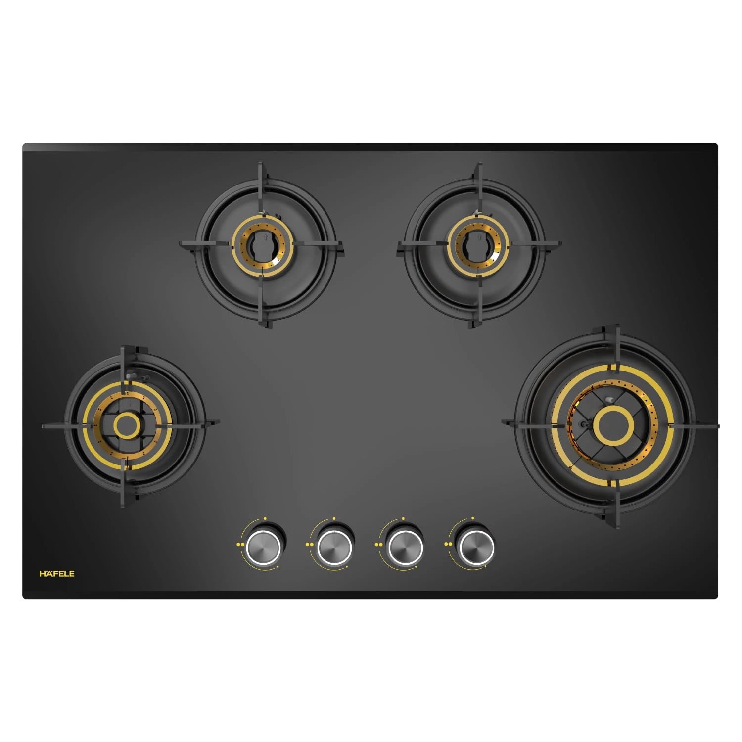 Hafele Magna Plus 480 Built-In Hob gas Stove 4 Brass Burner, Electronic Igntion