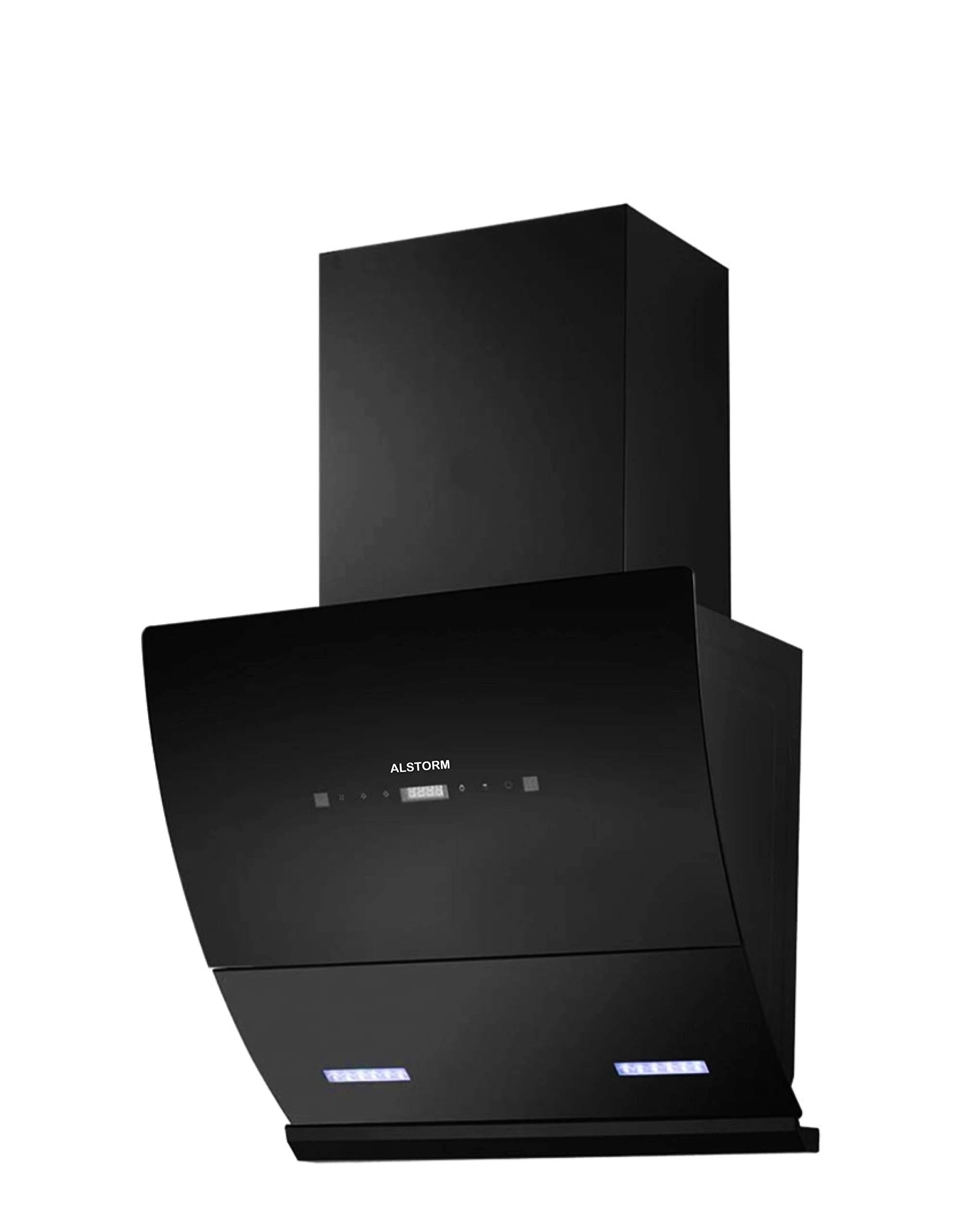 Alstorm Magnetic Filterless Auto-Clean Kitchen Chimney (60 cm, 1350 m/hr, Motion Sensor, Touch Control, Black, Hydraulic)