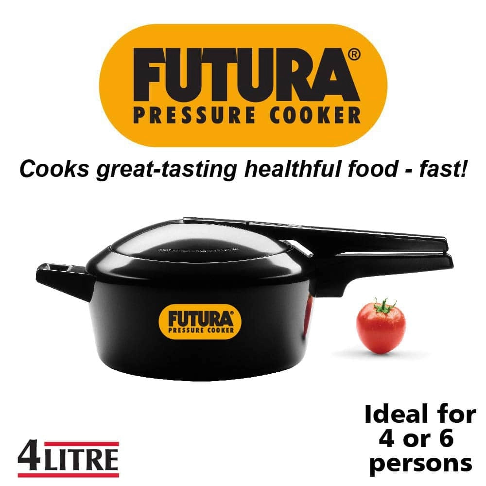 Futura Hard Anodised Pressure Cooker, 4 Litre