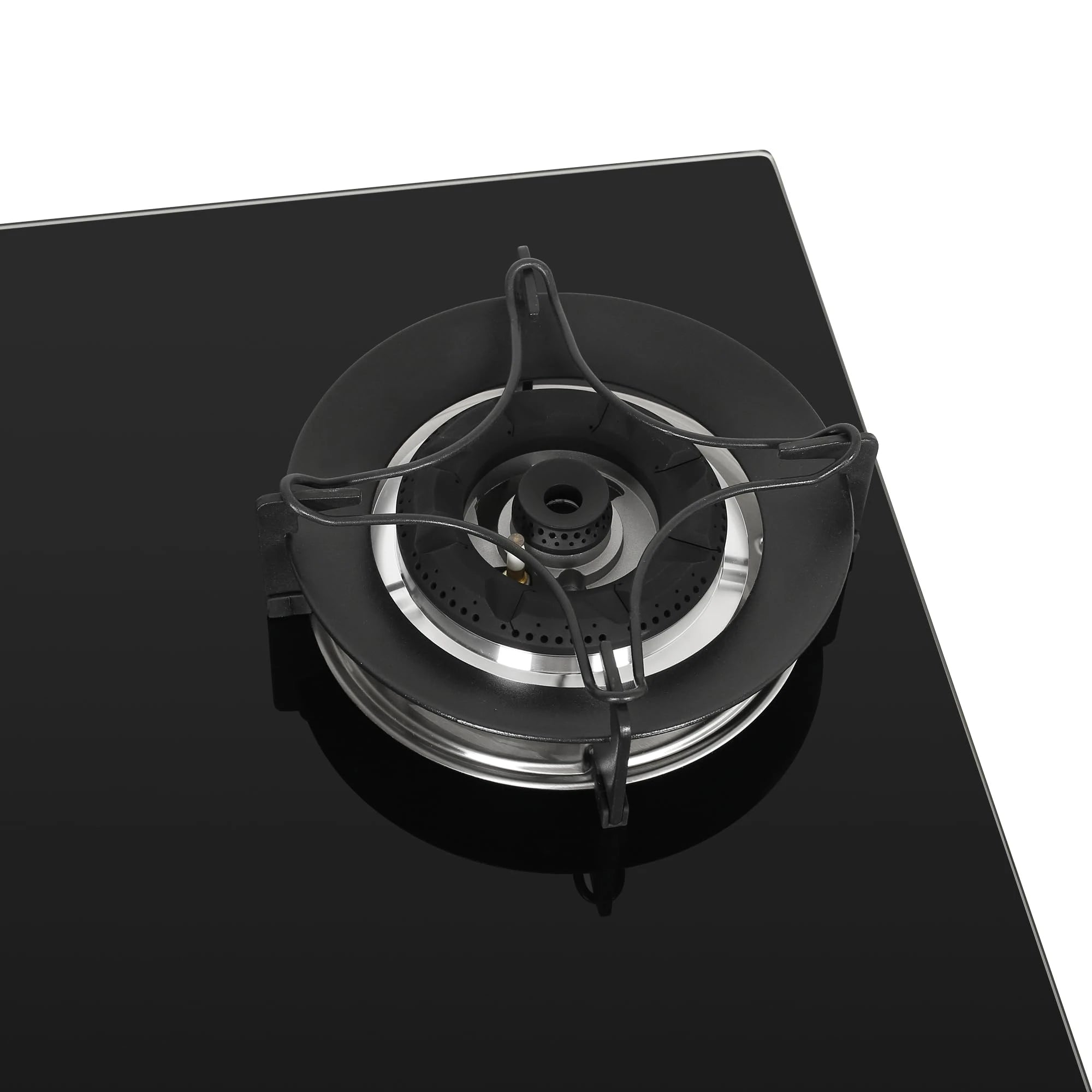 Faber Hob 3 Burner | Auto-Ignition | Spillage Proof | HOB SUPERIA HT653 BR AI | Concealed Chamber | Metal Knobs | Pan Support | Black Glass Finish |5 Yr Warranty on Burner & Glass | 1 Yr comprehensive