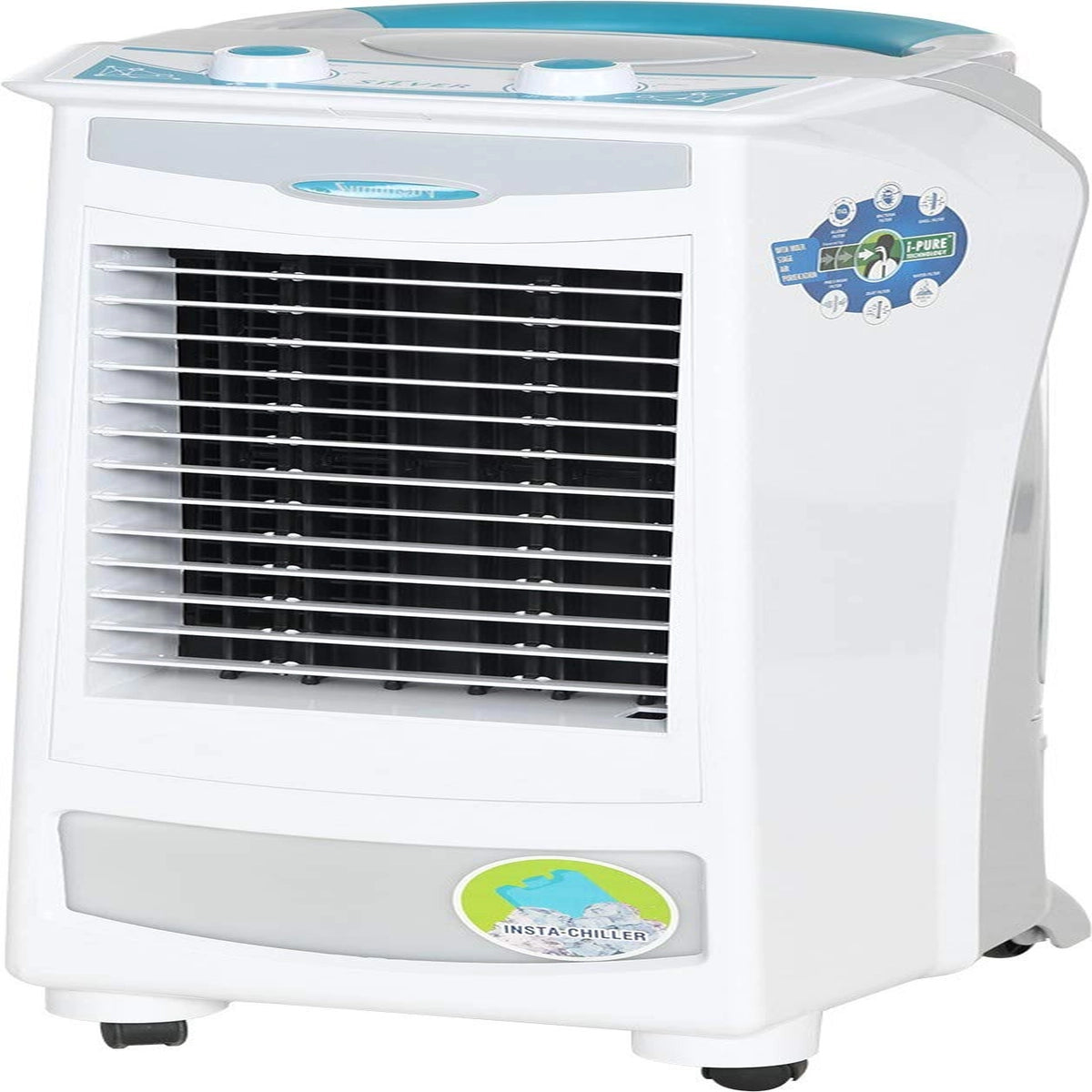 Symphony Silver Personal & Kitchen Air Cooler 9-litres (White)
