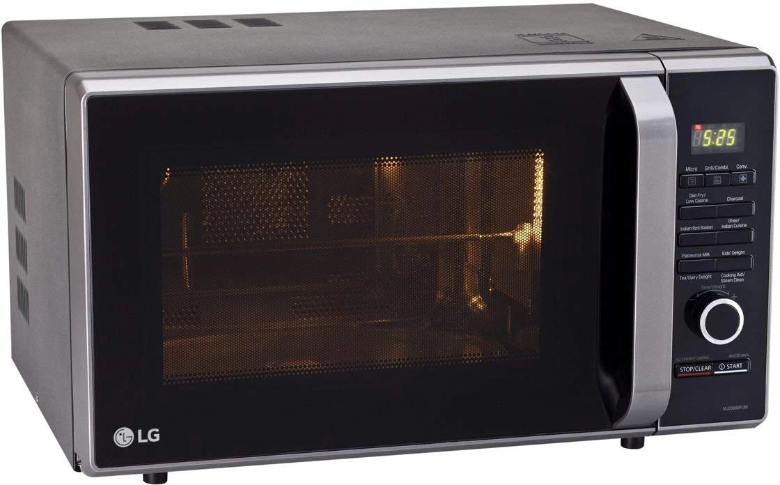LG 28 L Convection Microwave Oven (MJ2886BFUM, Black)