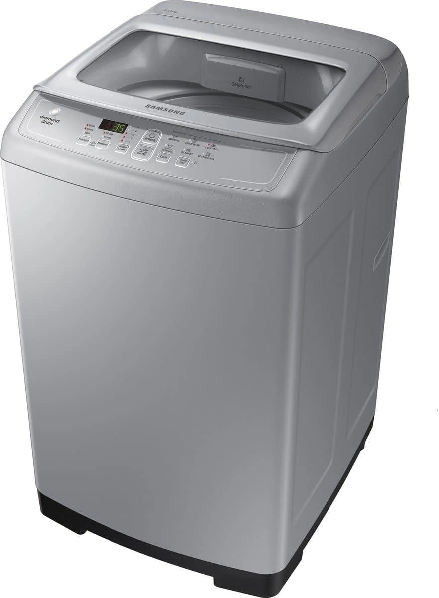 Samsung 6 kg Fully-Automatic Top Loading Washing Machine (WA60M4100HY/TL, Imperial Silver)