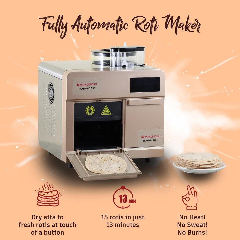 Wonderchef 63154563 Roti-Magic 1900 W Fully Automatic Roti Maker