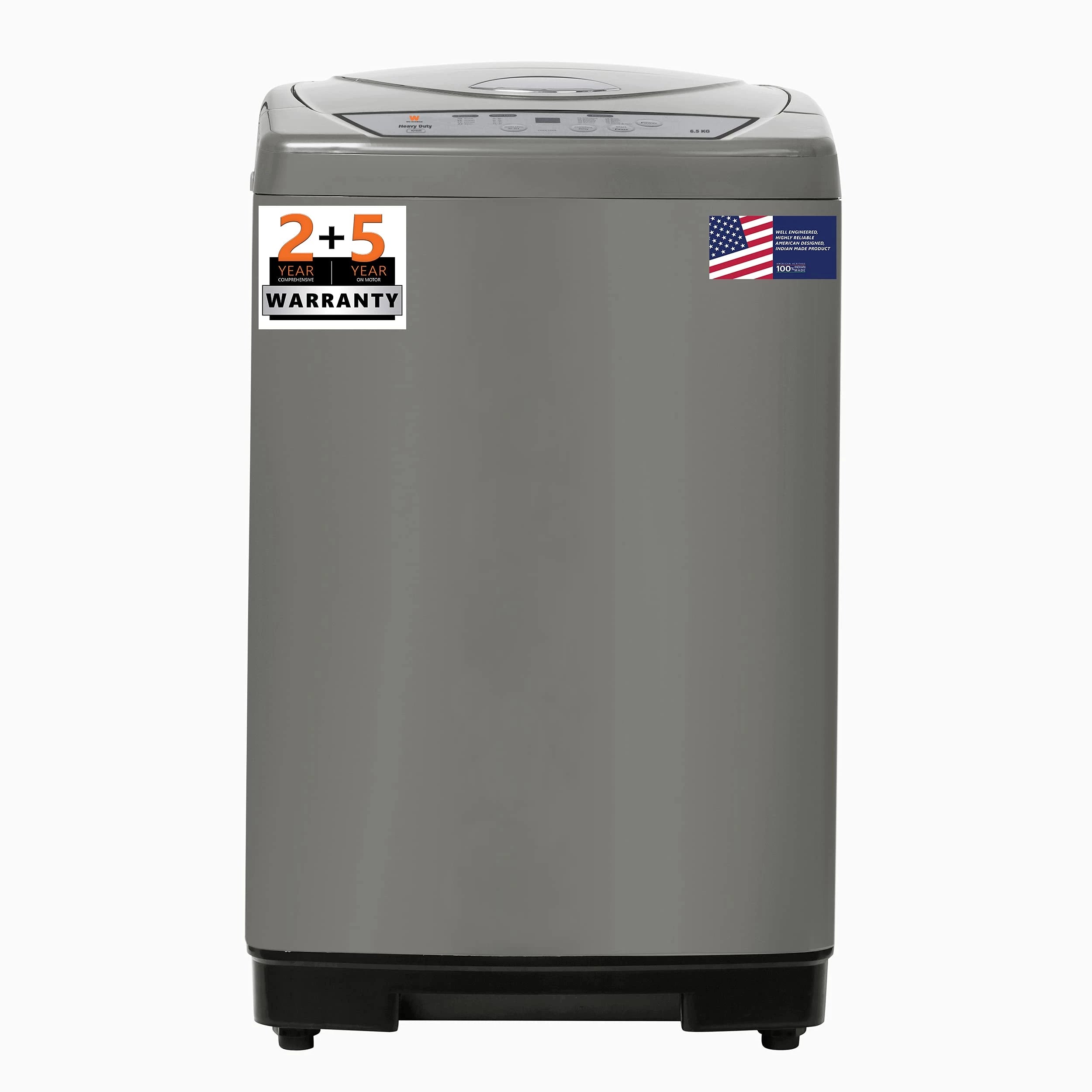 White Westinghouse 6.5kg Washing Machine (HDT6500/GREY) with Ultra Hydrant Technology.