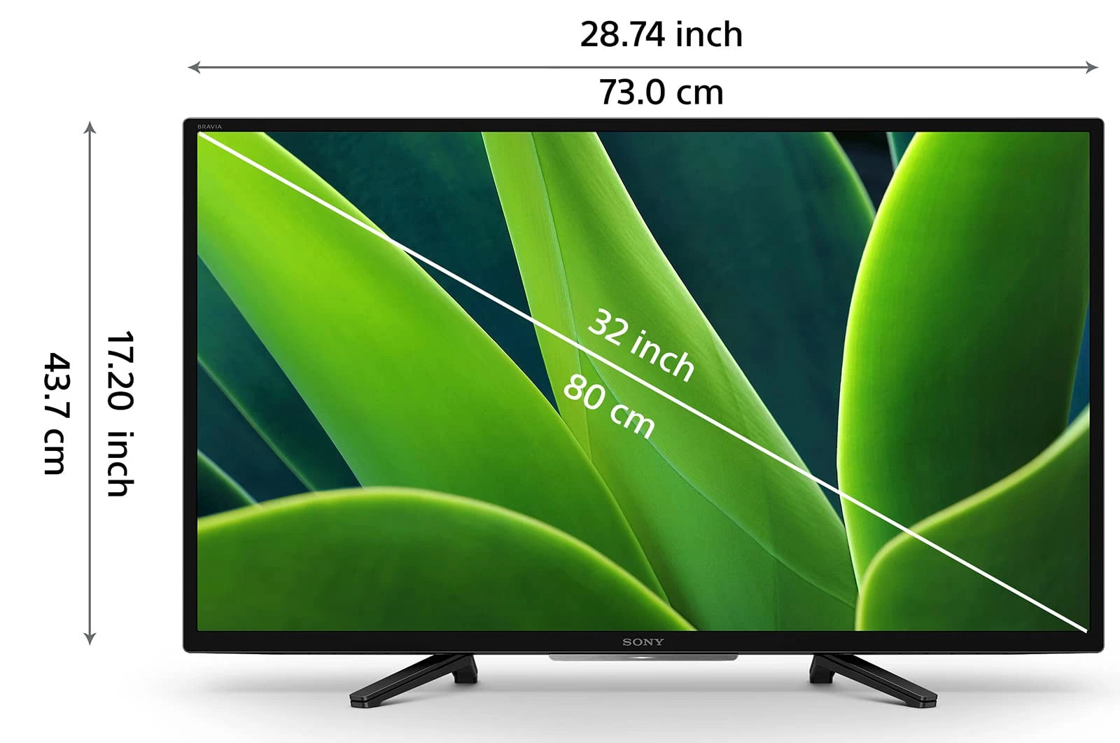 Sony Bravia 80 cm (32 inches) HD Ready Smart LED Google TV KD-32W830K (Black) (2022 Model) | with Alexa Compatibility
