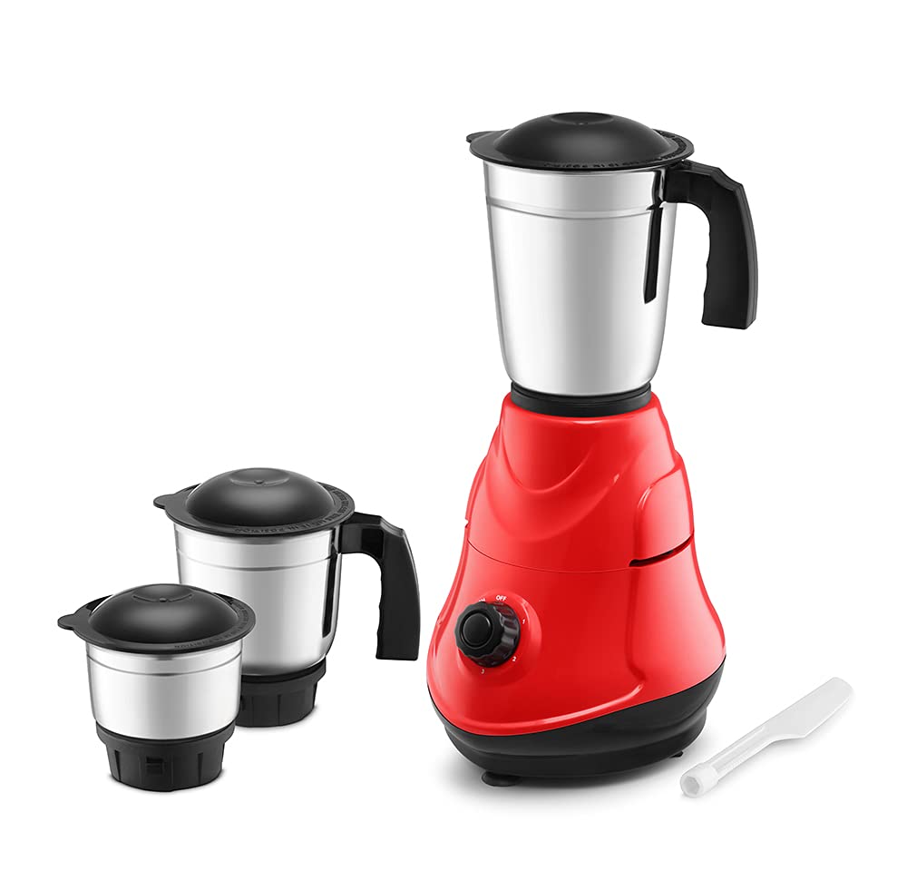 KUTCHINA 500 Watt Victor 500 Mixer Grinder Machine Red 3 Jars
