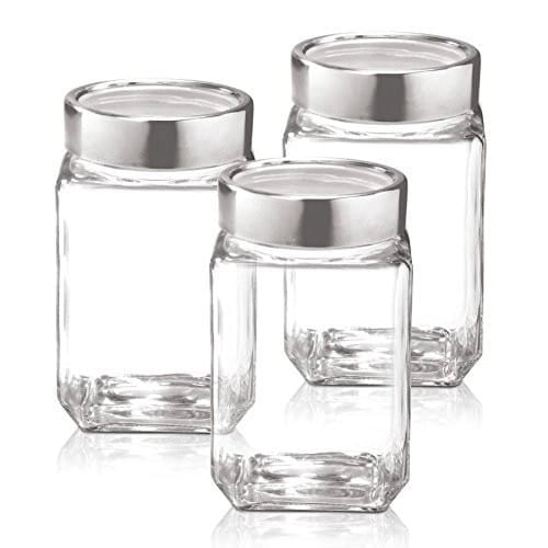 Treo Cube Jar 310Ml 3 Pcs Set Storage Container