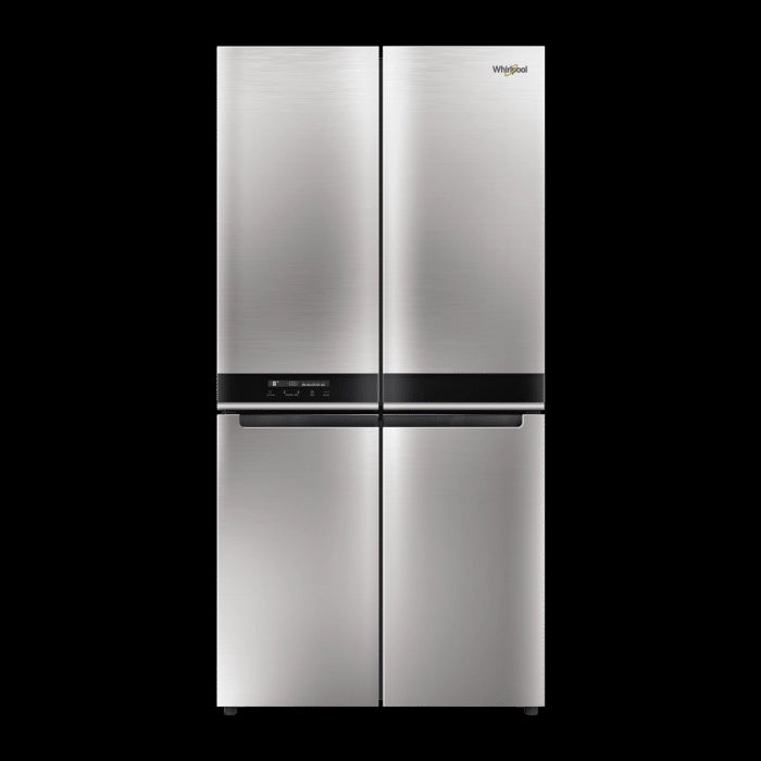 Whirlpool W series 677 L Four Door Frost Free Refrigerator(Convertible Freezer, Saturn Steel, 10 Years Warranty )