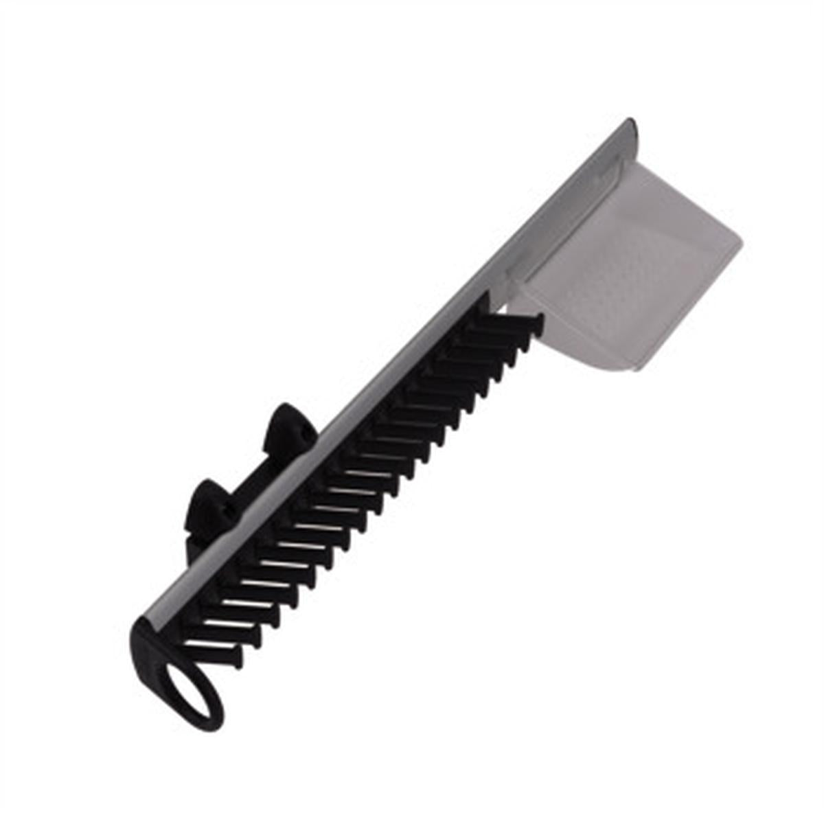 hafele 807.21.931 Black Aluminium And Oroglass Sliding Tie Rack 20 Hooks With Little Tray