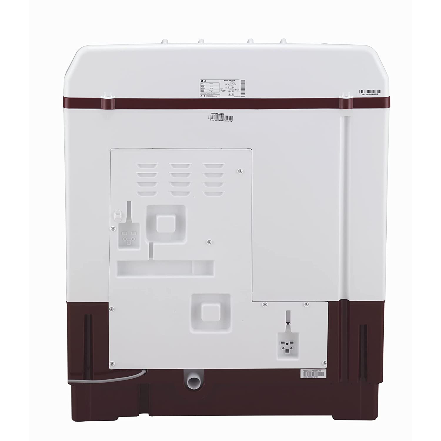 LG 8.5 kg 5 Star Washing Machine P8530SRAZ Burgundy