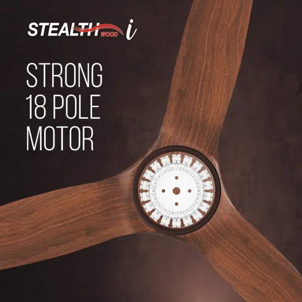 Havells Stealth Wood i 1200mm Ceiling Fan (Walnut)