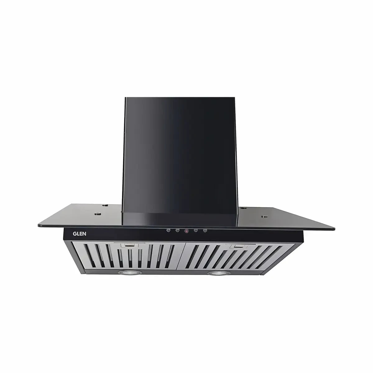Glen Designer Black Push Button Ductless Chimney 6077 1000 m3/h - 60 cm