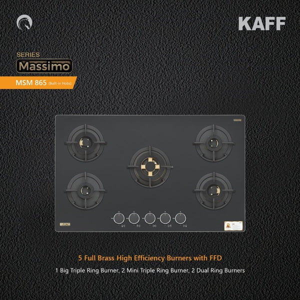 Kaff Massimo MSM 865X: 86cm 5-Burner Hob for Sleek and Efficient Cooking