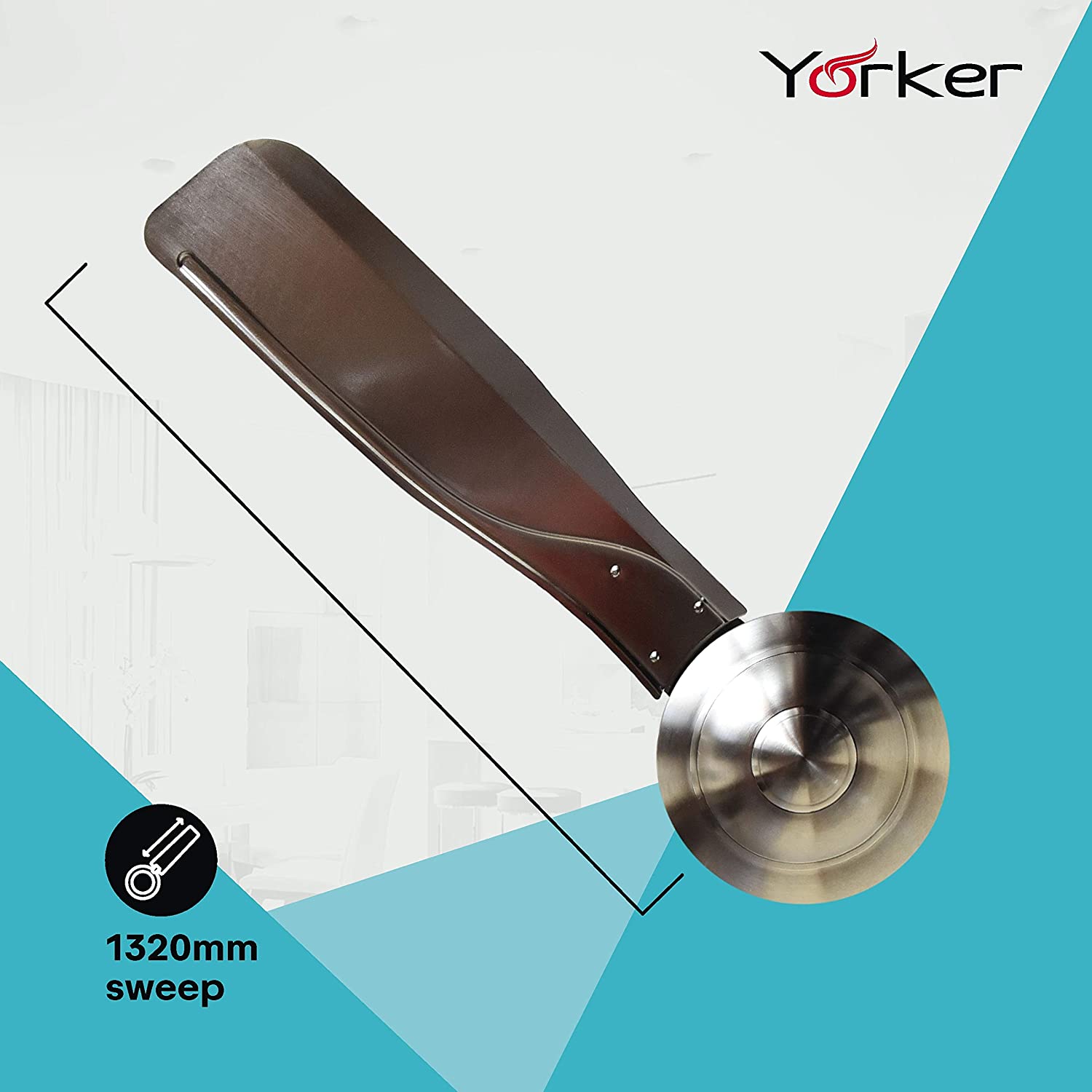 Havells Yorker 1320mm Ceiling Fan (Antique Copper)