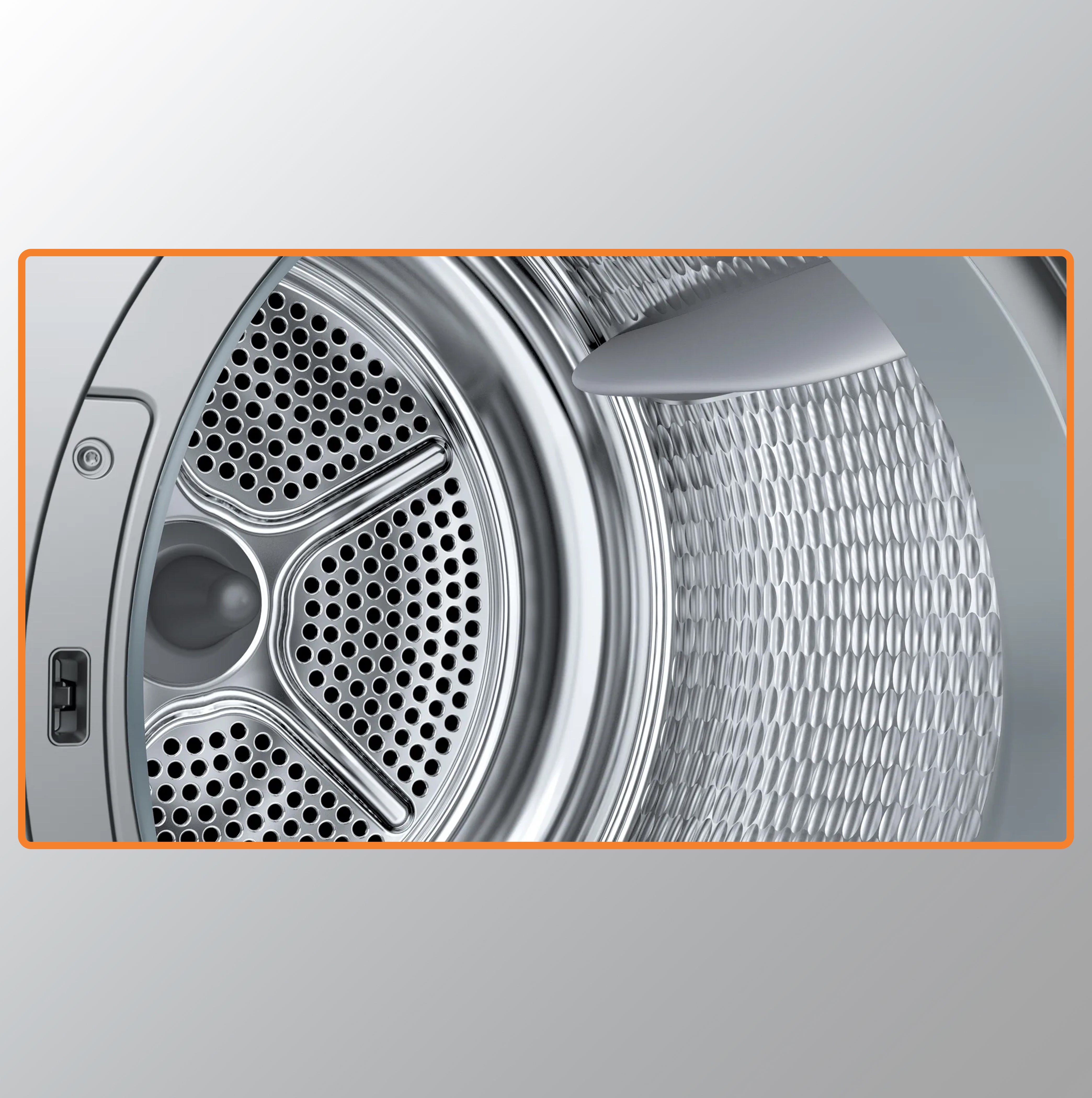 Bosch 7 kg Fully Automatic Condenser Tumble Dryer WTG86409IN, Silver, Inbuilt Heater)