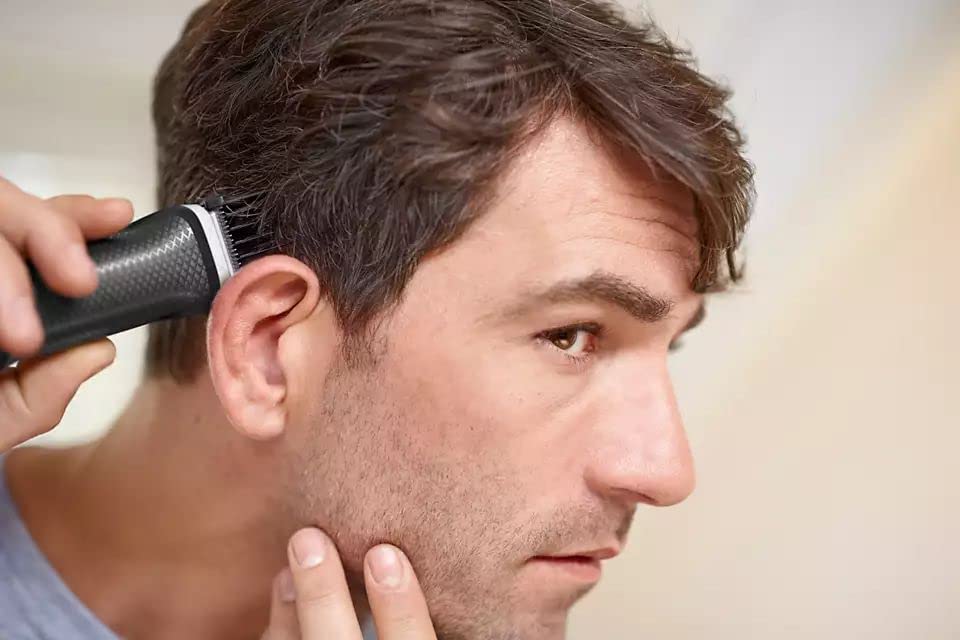 Click to open expanded view PHILIPS MG3721/65 Multi-Grooming Series 3000 7-in-1 for Face-Hair-Body-Nose and Ear Kit Grooming Kit 60 min Runtime Trimmer White