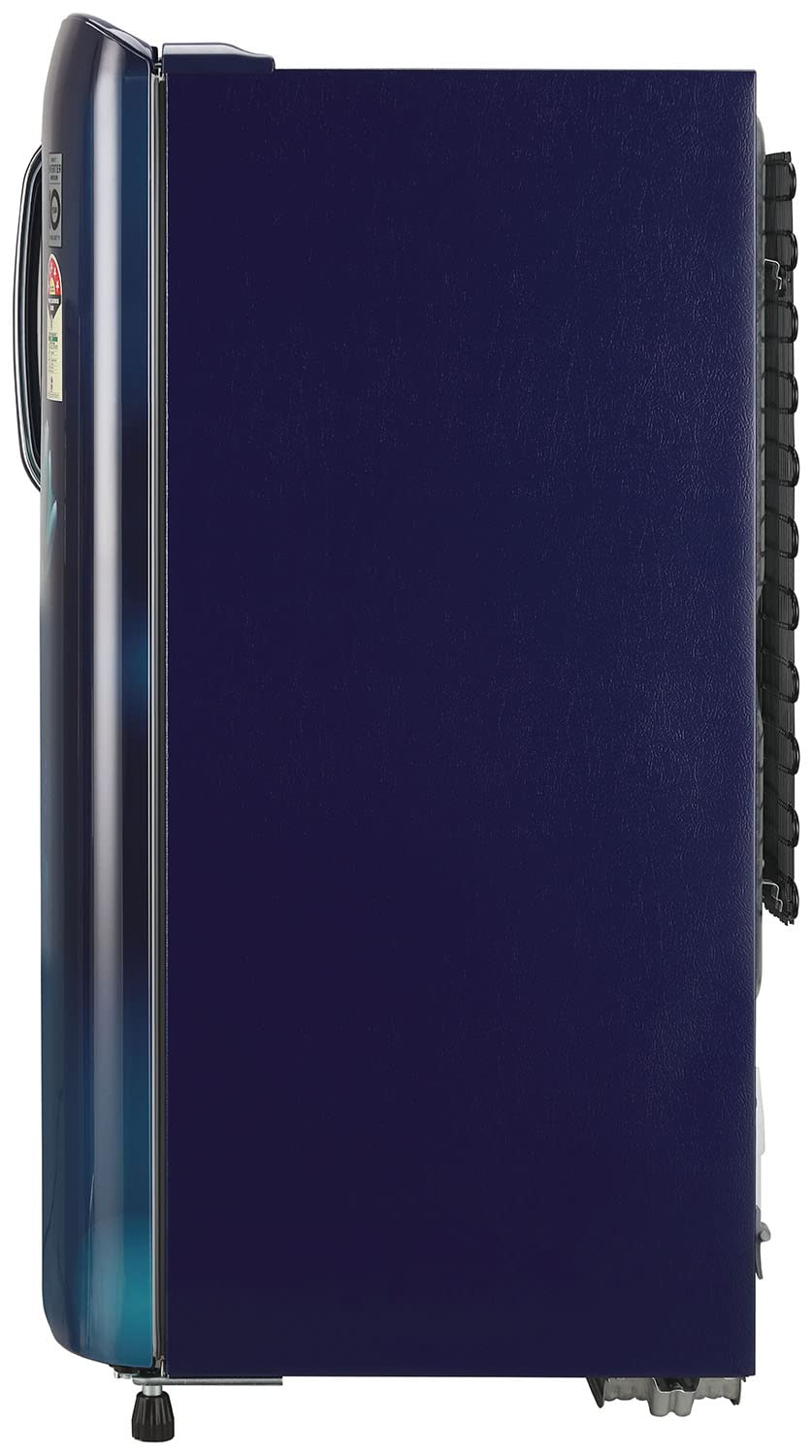 LG 185 L 3 Star Direct-Cool Single Door Refrigerator (GL-B201ABCD, Blue Charm, Fast Ice Making, Gross Volume- 190 L)